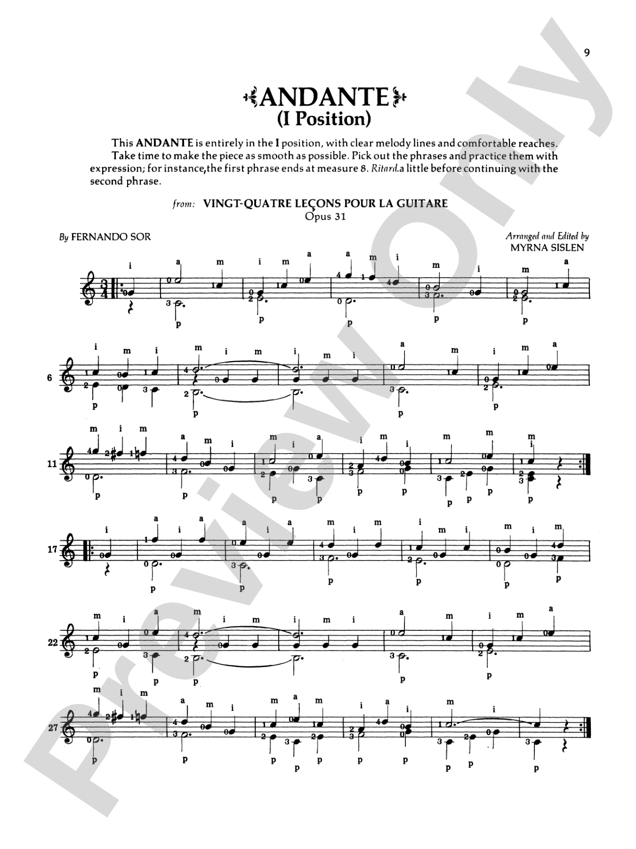 First Classical Pieces for Guitar: A Collection of Guitar Music for Beginning & Intermediate Players: Solo Guitar