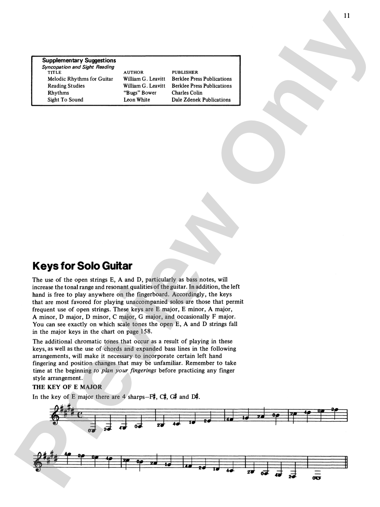 Concepts: Arranging for Fingerstyle Guitar