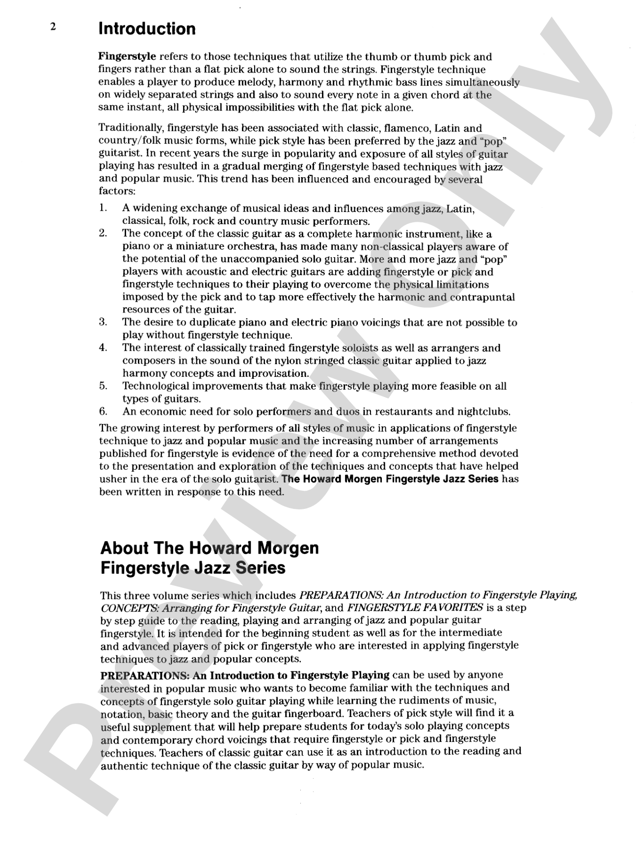 Concepts: Arranging for Fingerstyle Guitar