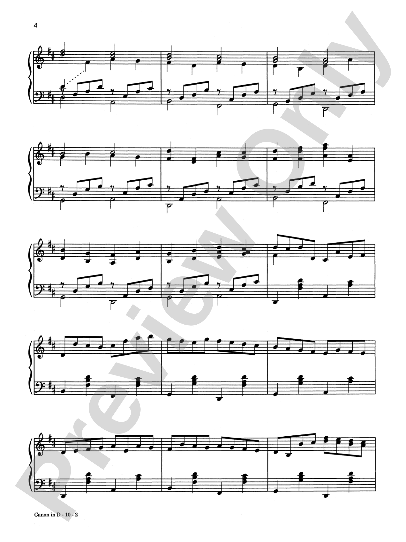 Canon in D Plus 12 Masterpieces: Piano