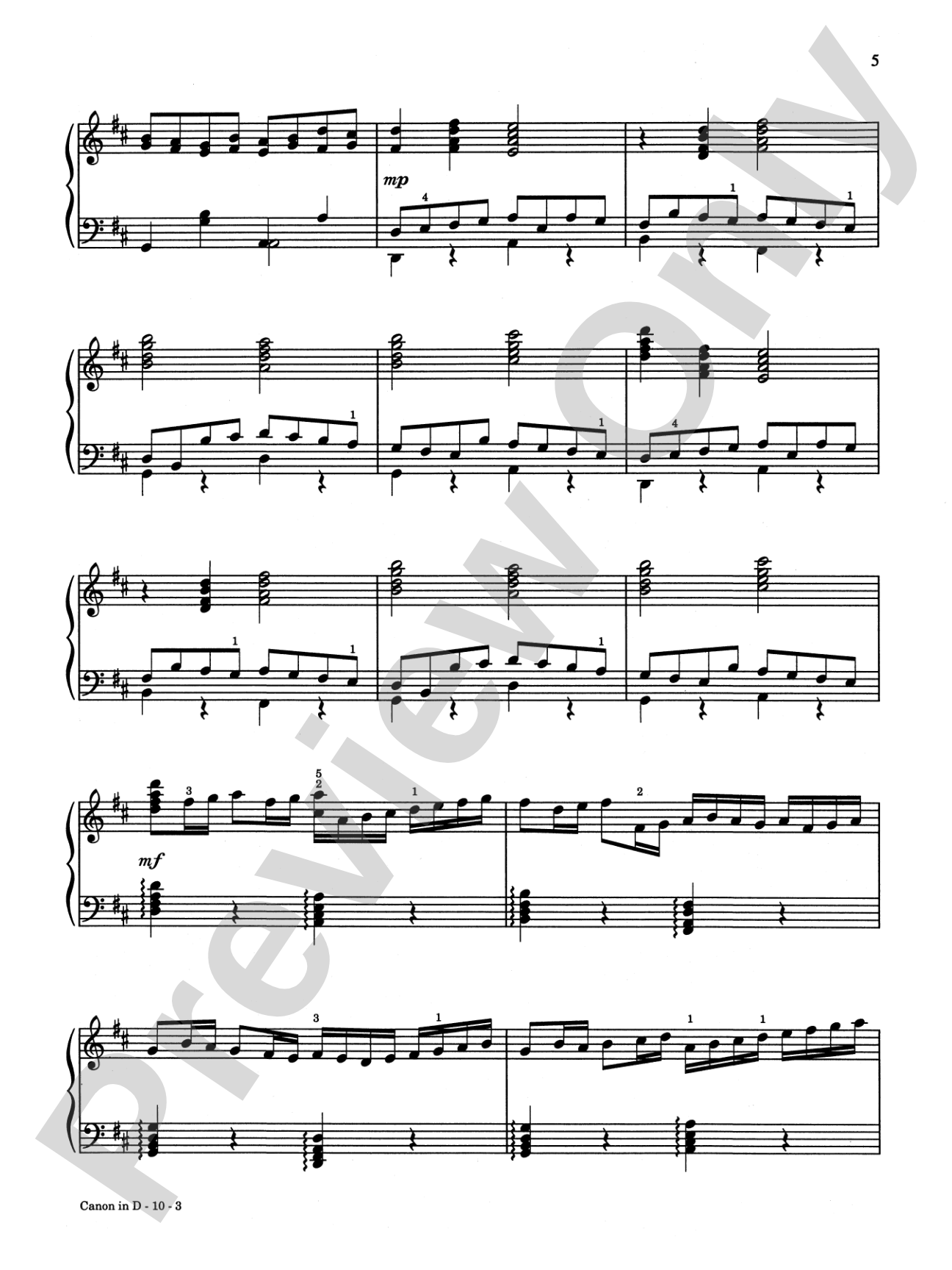 Canon in D Plus 12 Masterpieces: Piano