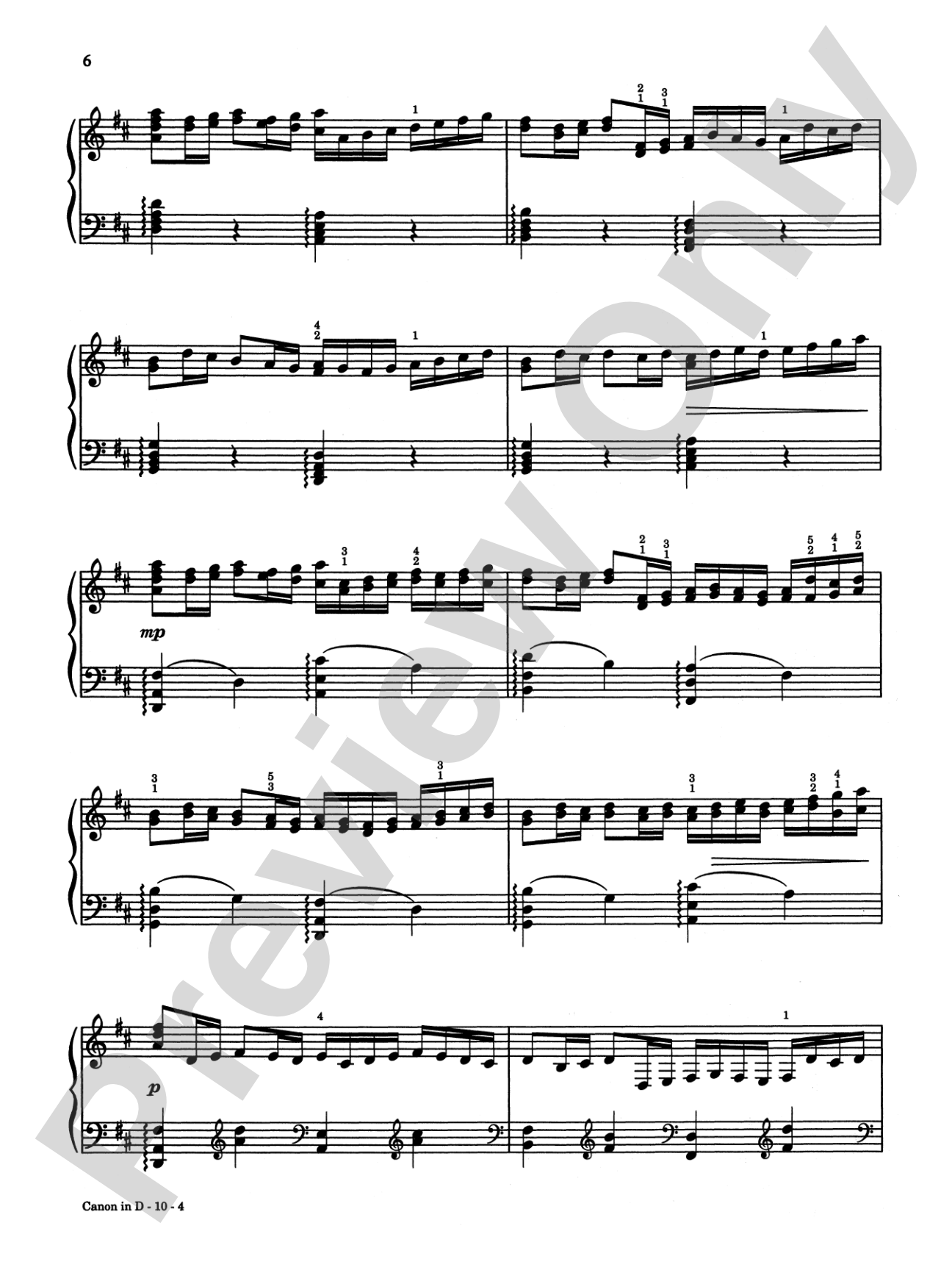 Canon in D Plus 12 Masterpieces: Piano