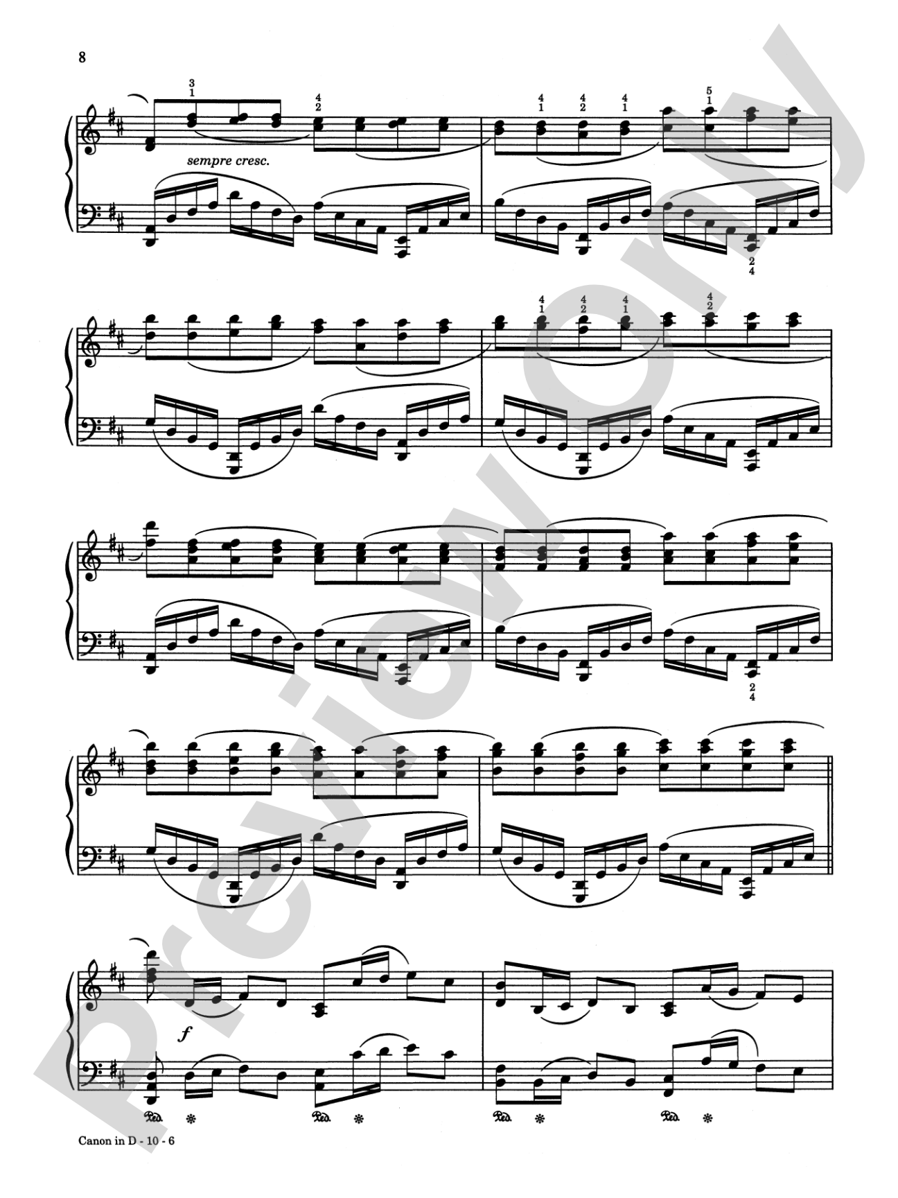 Canon in D Plus 12 Masterpieces: Piano