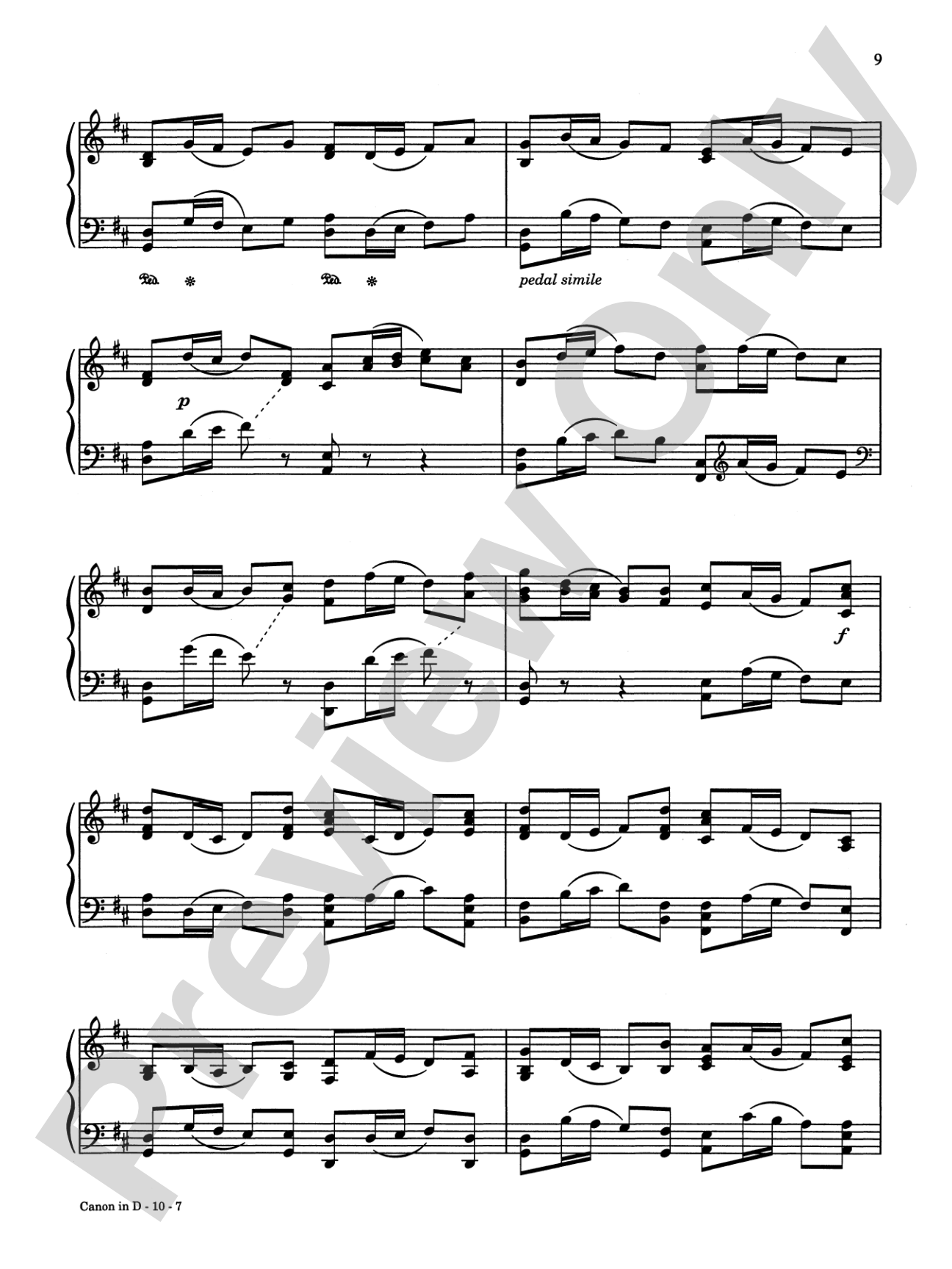Canon in D Plus 12 Masterpieces: Piano
