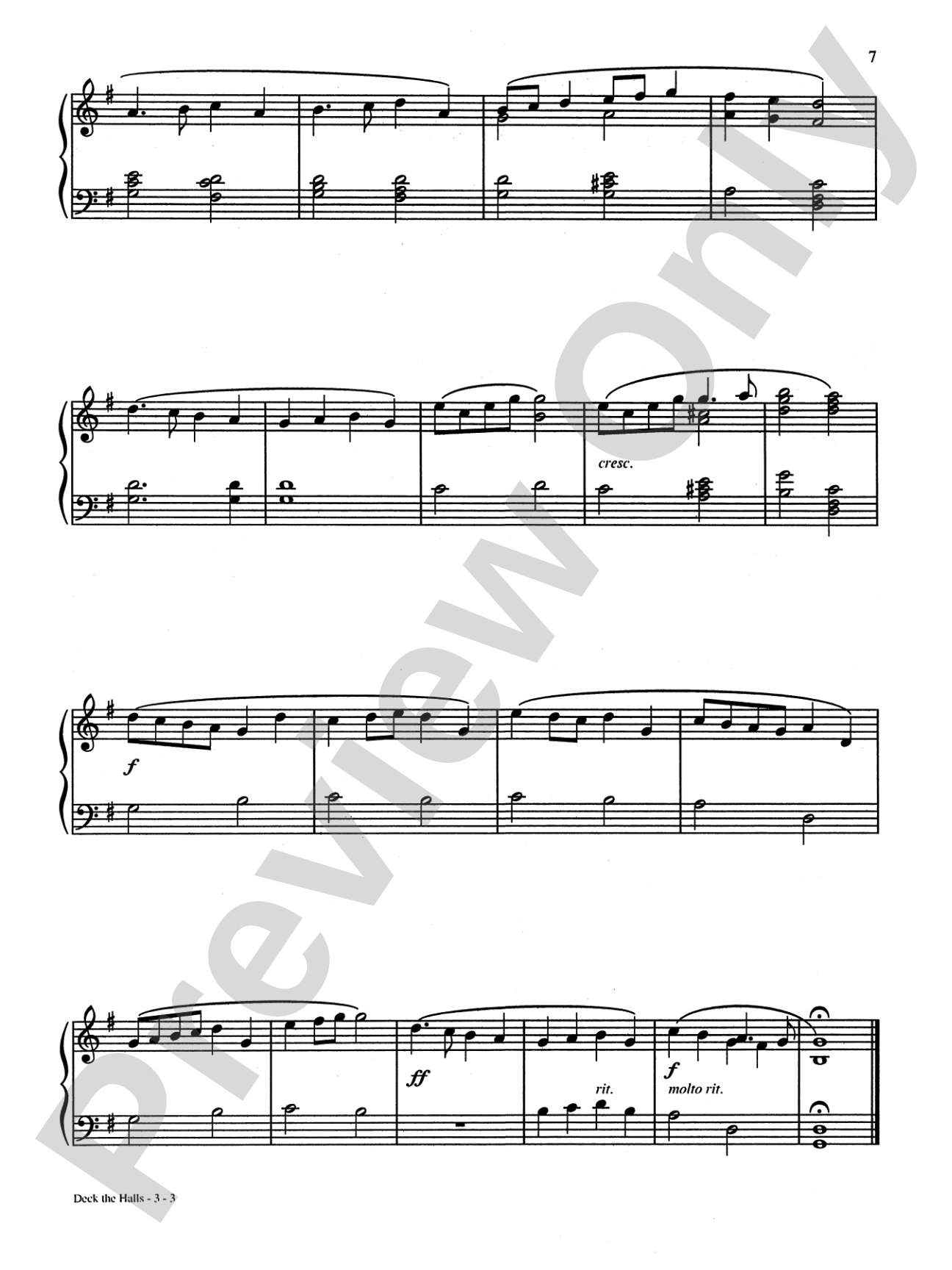 A Very Special Christmas: Ten Christmas Favorites for the Intermediate Pianist: Piano