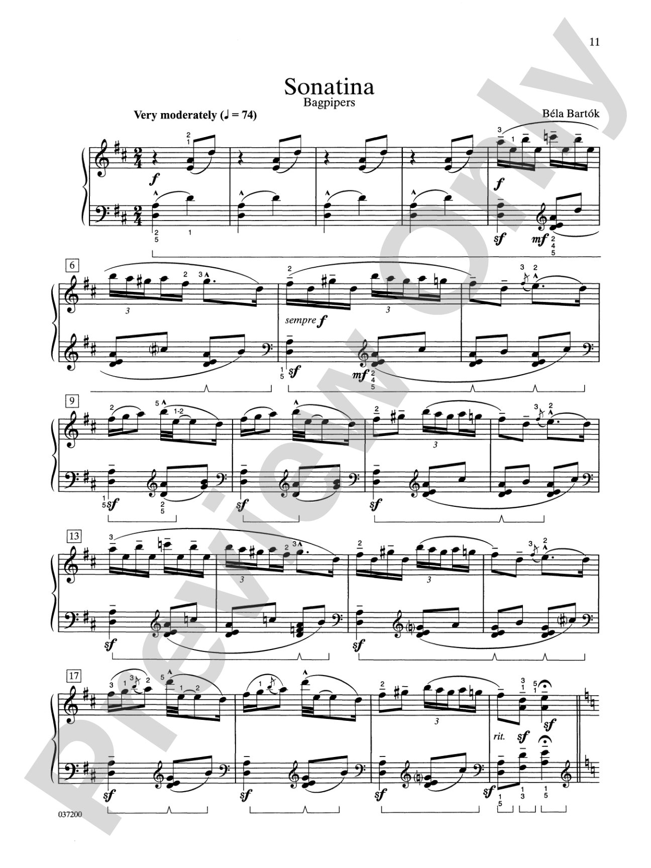 Contemporary Piano Literature, Book 6: Piano