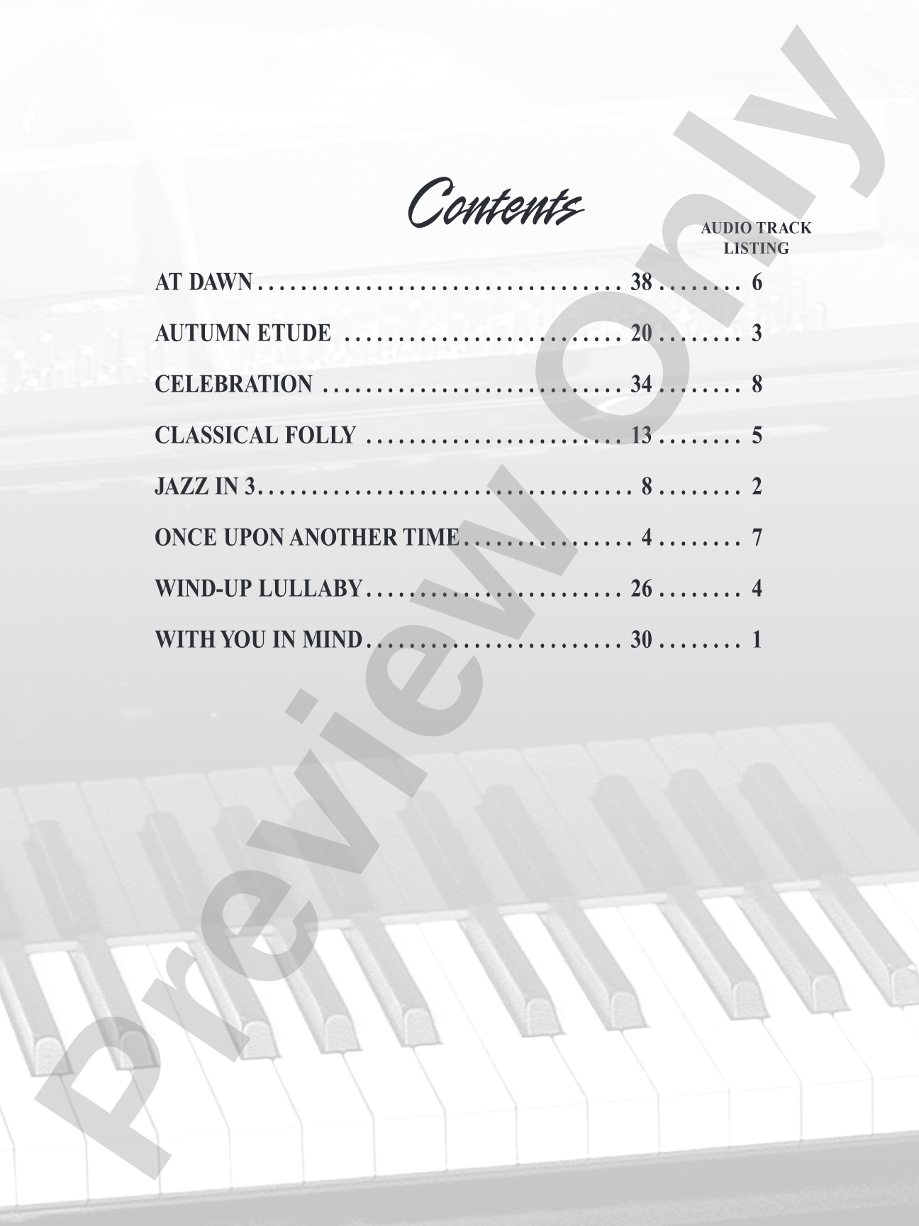 Dan Coates, With You in Mind: 8 Original Piano Solos for Today's Pianist: Piano