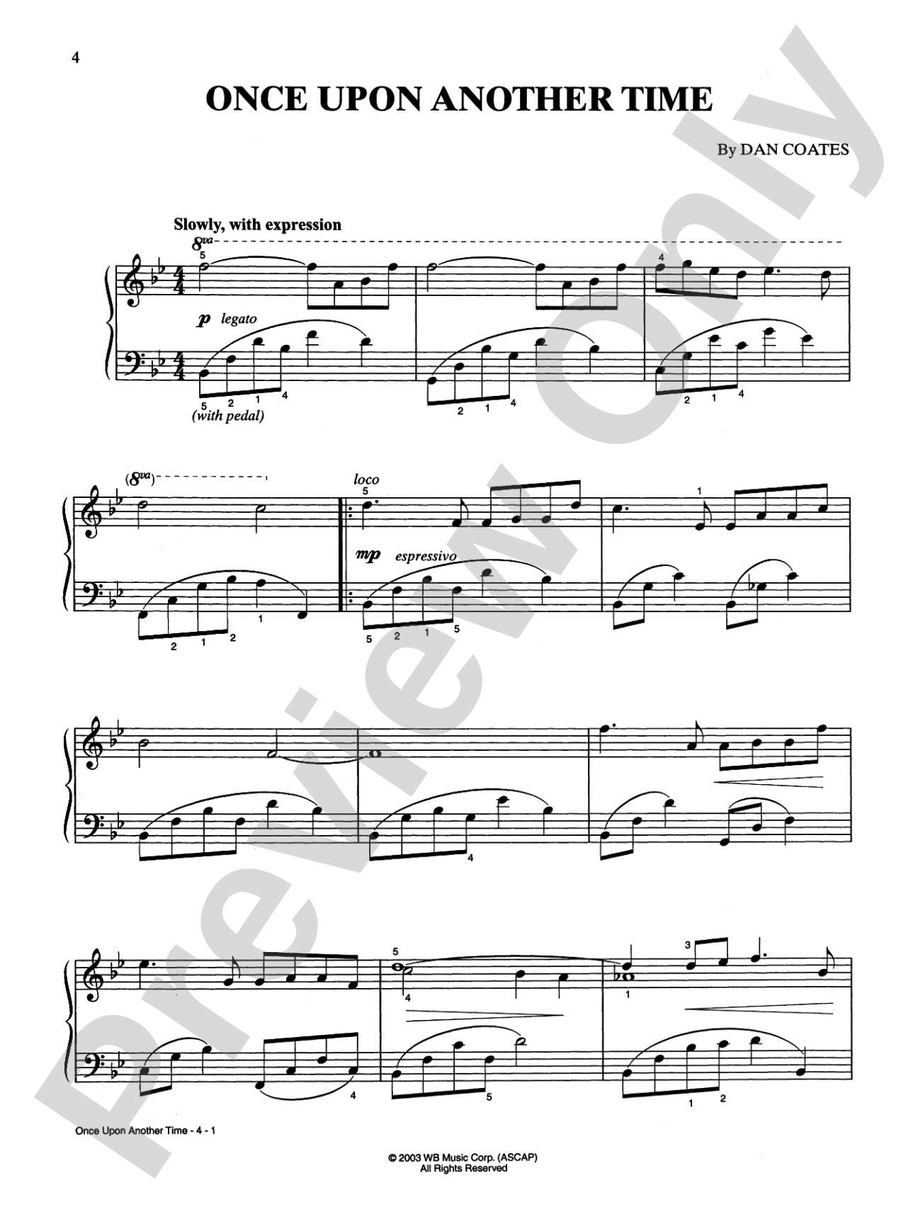 Dan Coates, With You in Mind: 8 Original Piano Solos for Today's Pianist: Piano