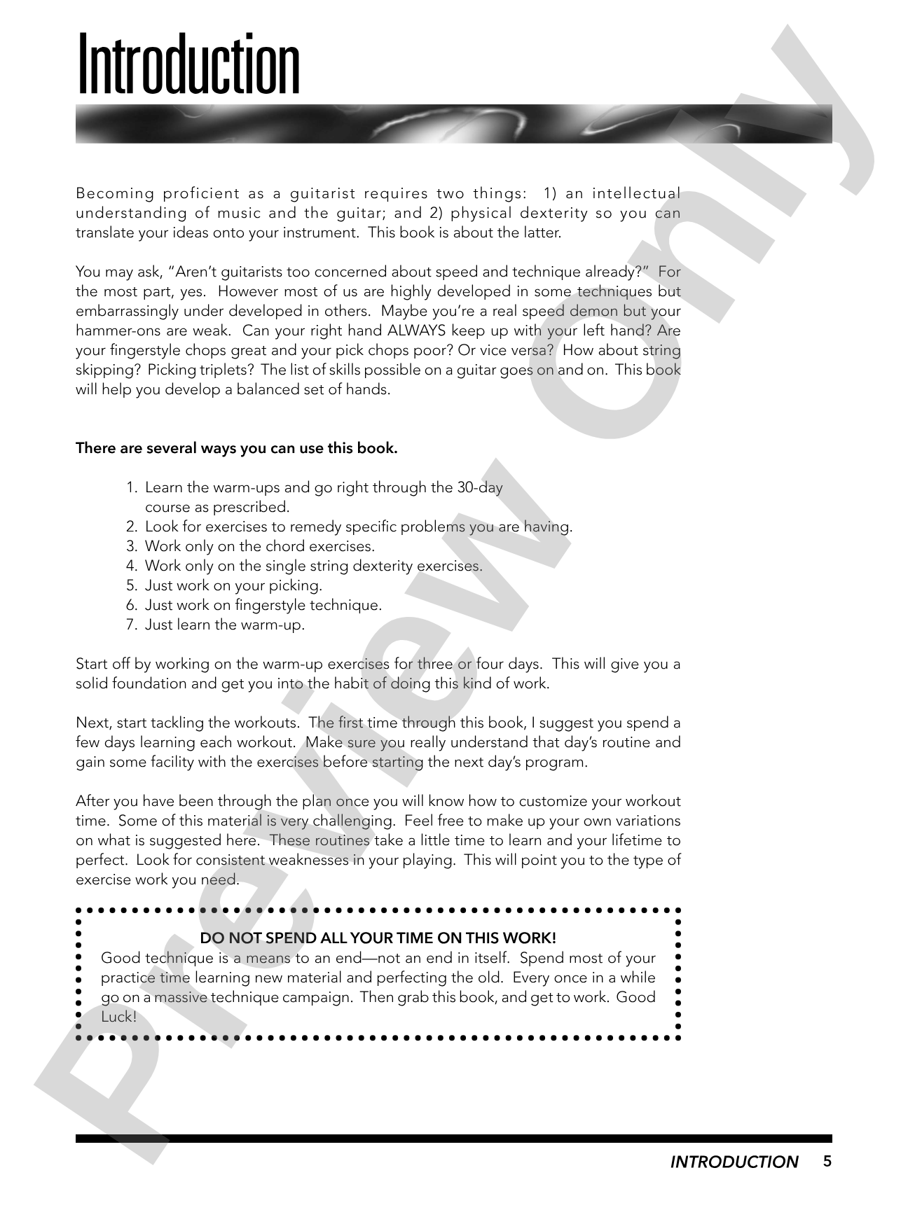 30-Day Guitar Workout: An Exercise Plan for Guitarists