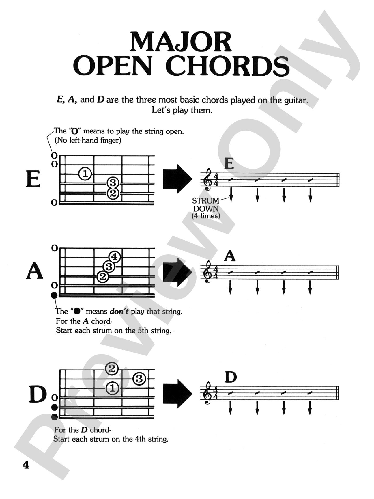 Easy Guitar Chords: A Contemporary Approach to Open Chord Playing for Guitar