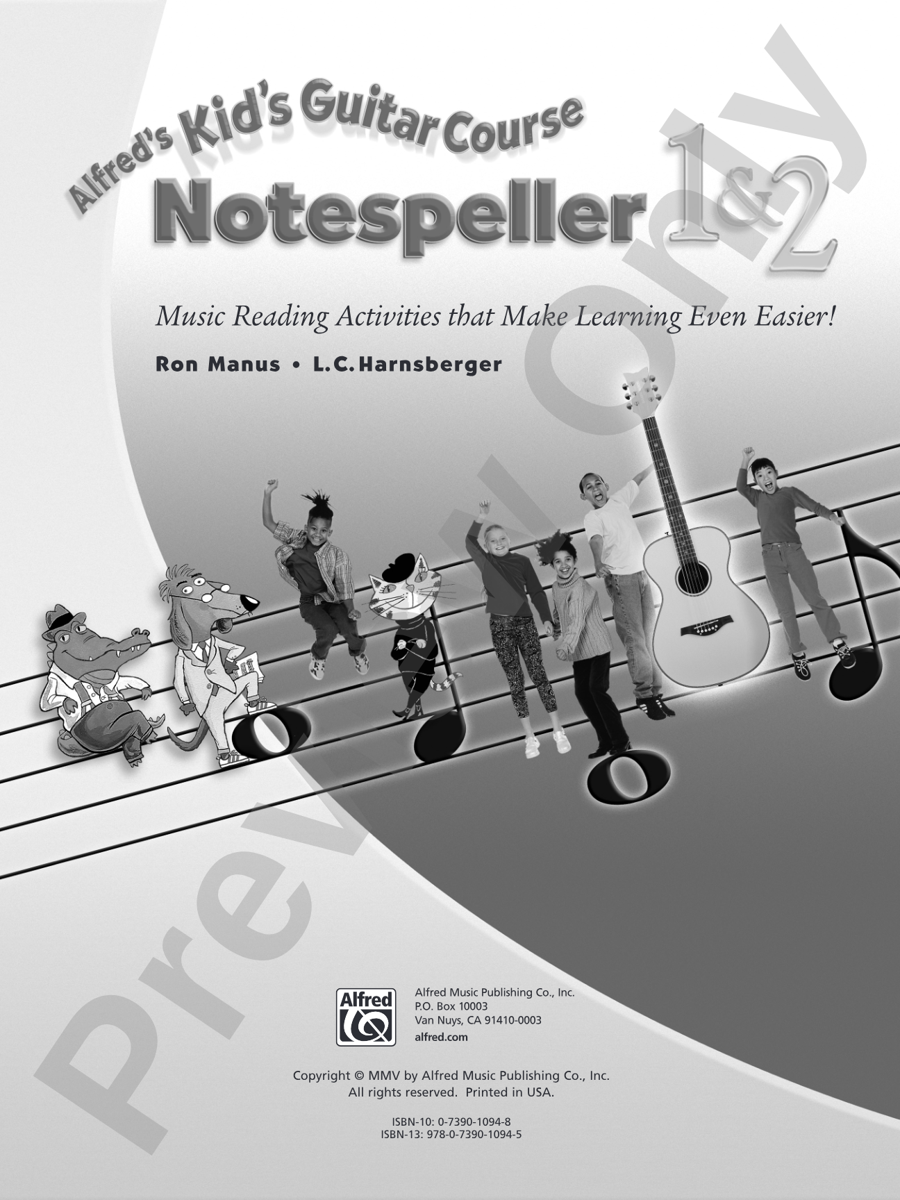 Alfred's Kid's Guitar Course Notespeller 1 & 2: Music Reading Activities That Make Learning Even Easier!