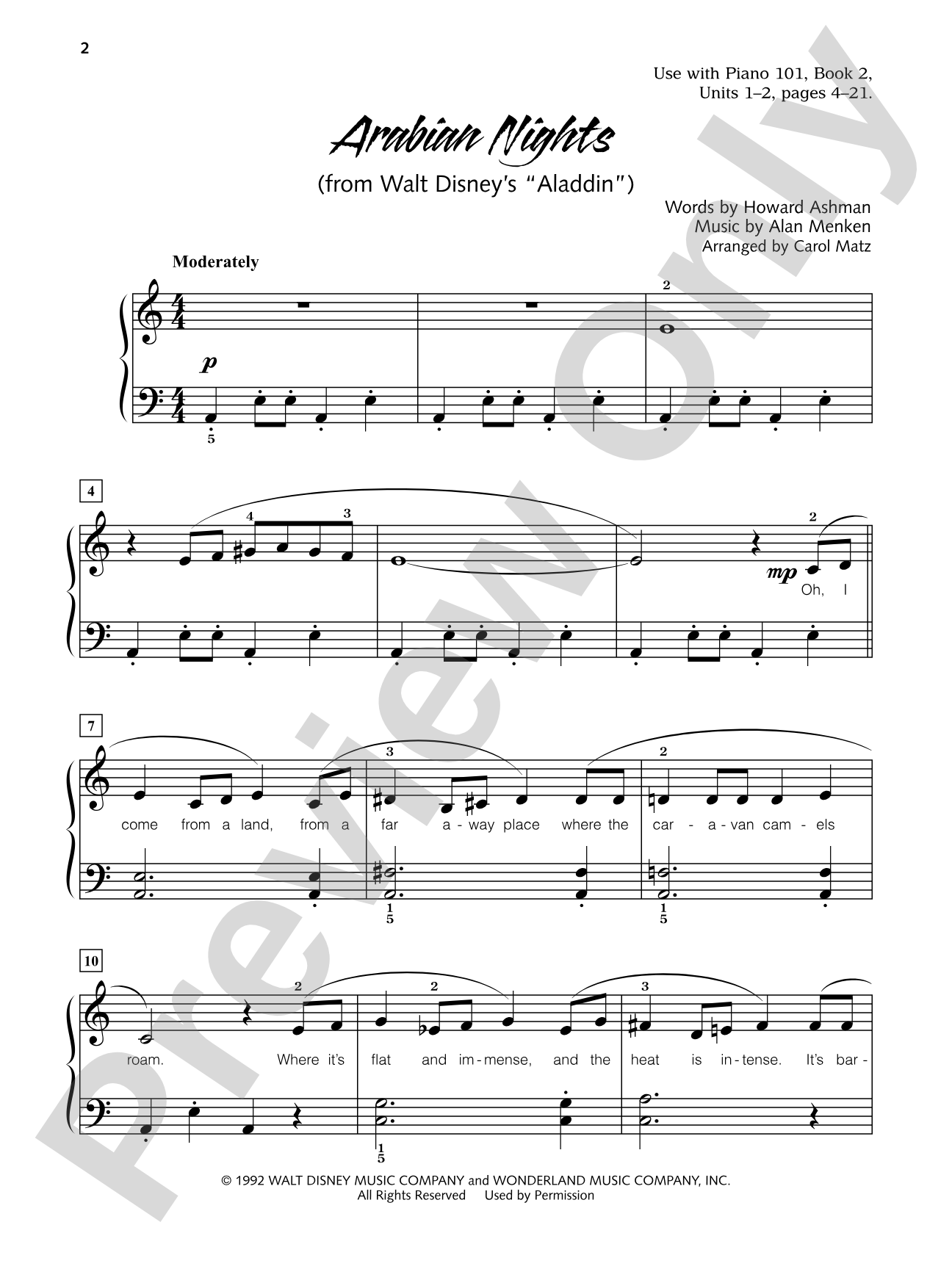 Alfred's Piano 101, Pop Book 2: Popular Music from Movies, TV, Radio, and Stage to Play for Fun!: Piano