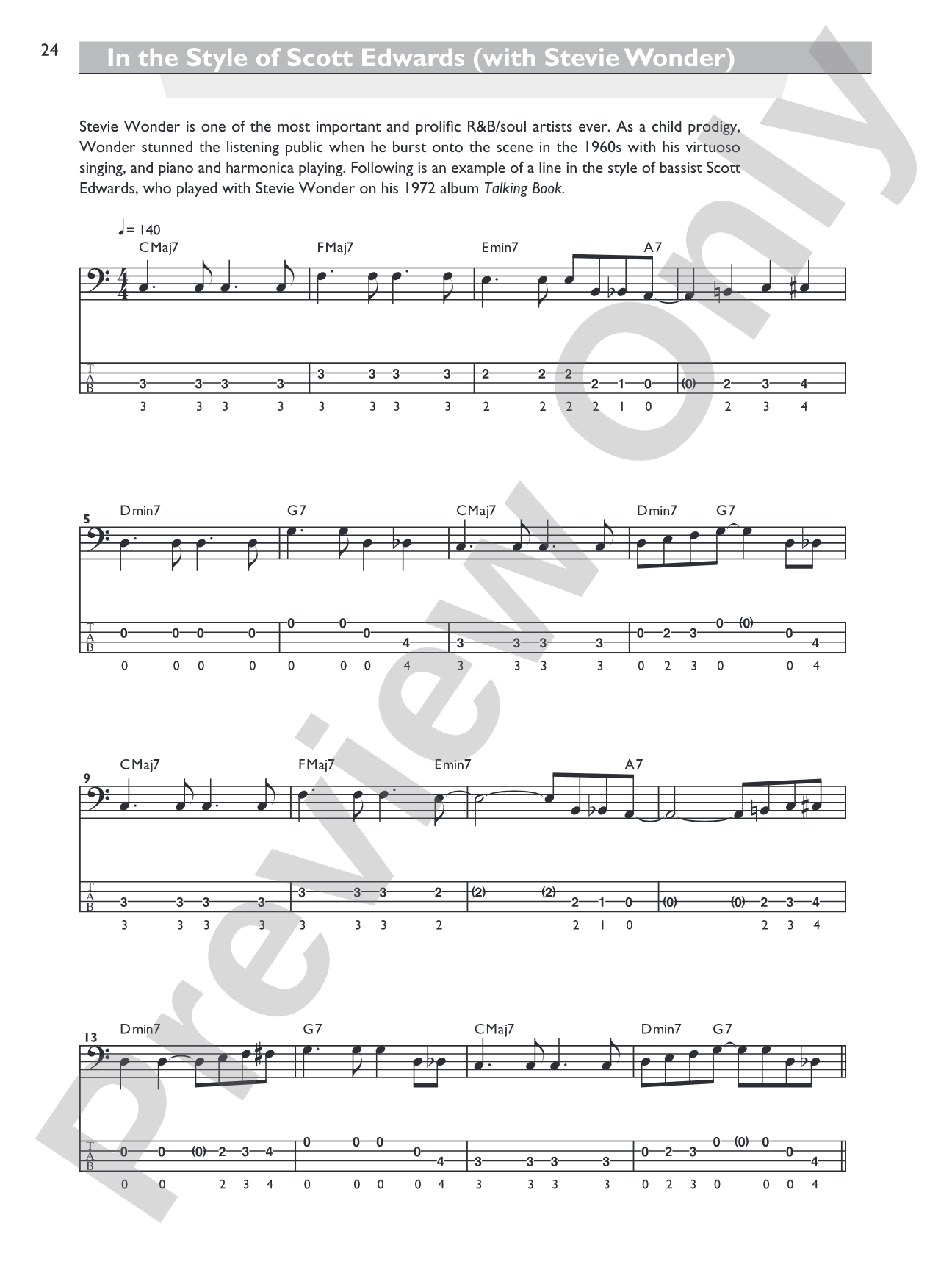 Bass Line Encyclopedia: Over 100 Bass Lines in All Styles