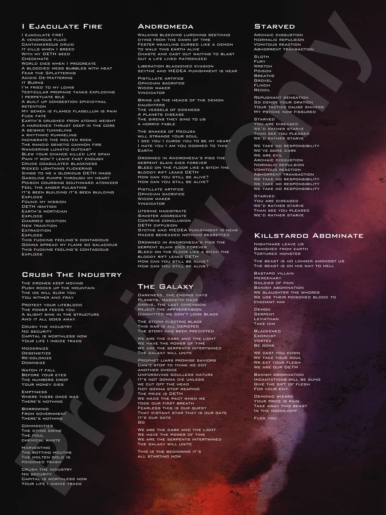 Dethklok: Dethalbum III: Guitar Tab