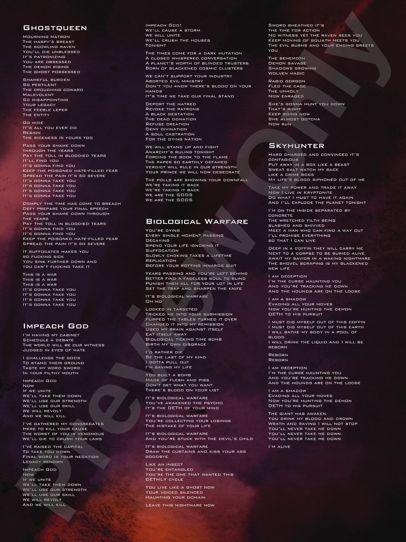 Dethklok: Dethalbum III: Guitar Tab