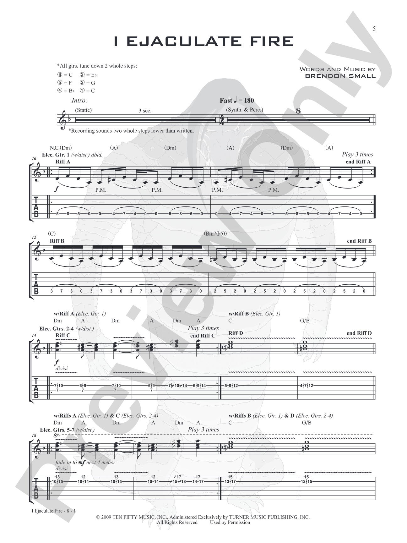 Dethklok: Dethalbum III: Guitar Tab