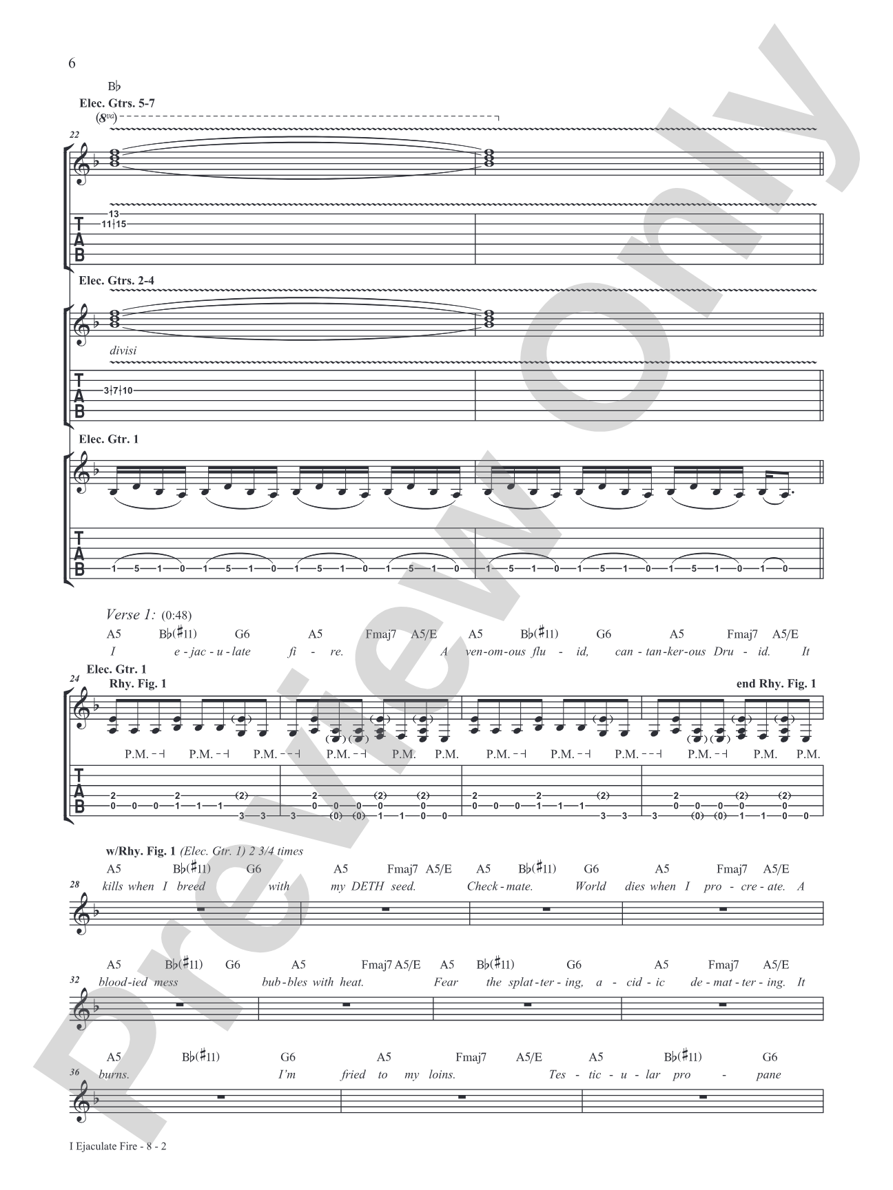 Dethklok: Dethalbum III: Guitar Tab