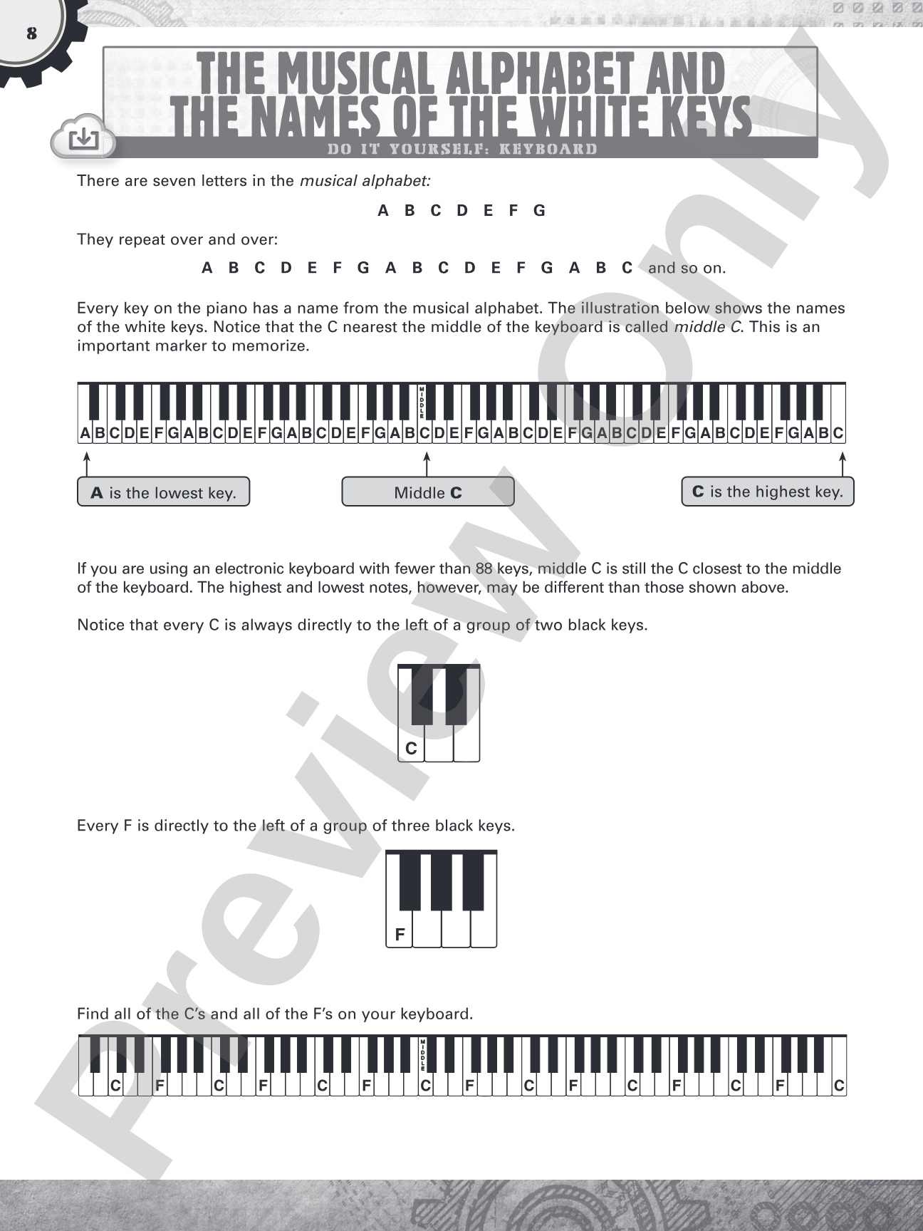 DiY (Do it Yourself) Keyboard: Learn to Play Anywhere & Anytime: Piano