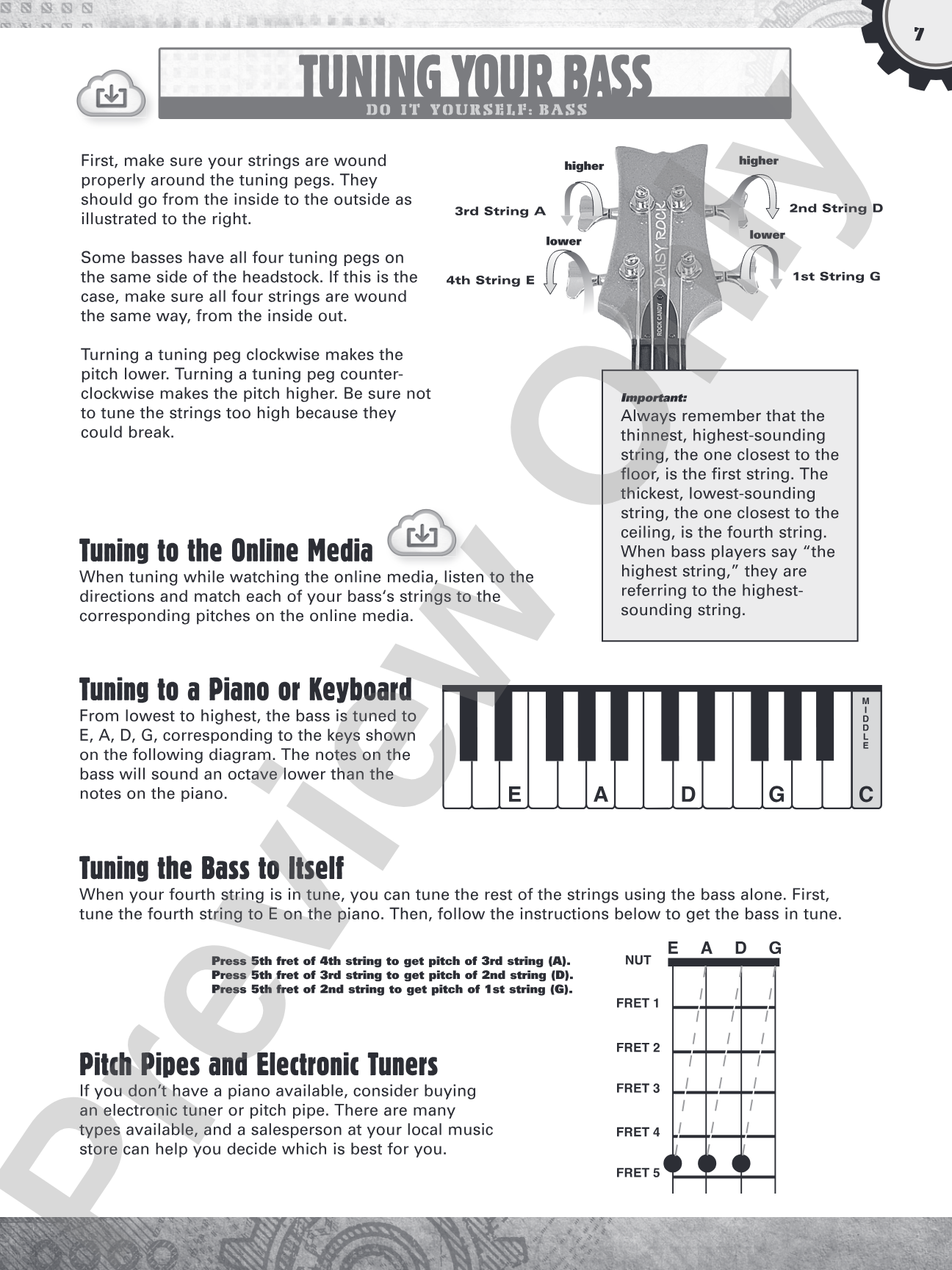 DiY (Do it Yourself) Electric Bass: Learn to Play Anywhere & Anytime