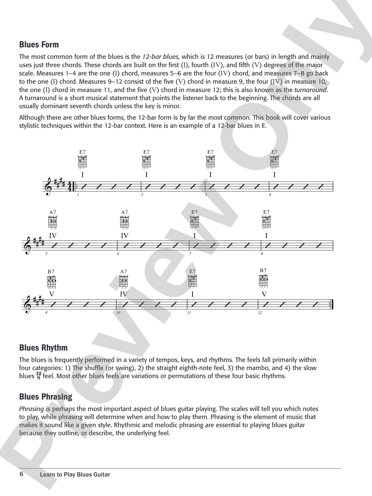 Alfred's Learn to Play Blues Guitar: Play Authentic Blues Rhythm and Lead Guitar Like the Pros
