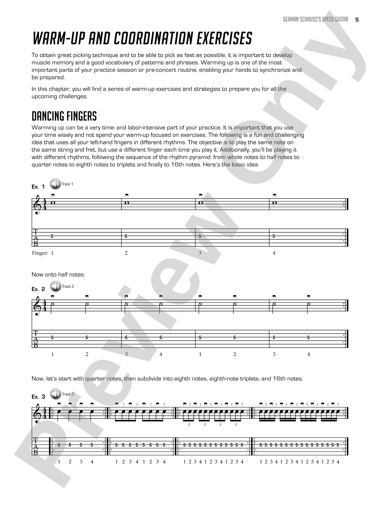 German Schauss's Speed Guitar: Learn Lightning Fast Alternate Picking and Coordination