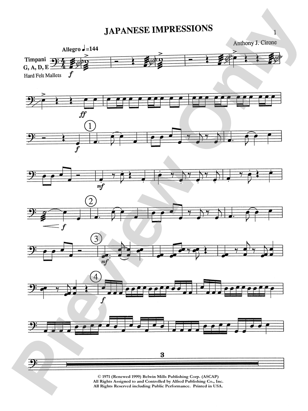 Japanese Impressions: Timpani