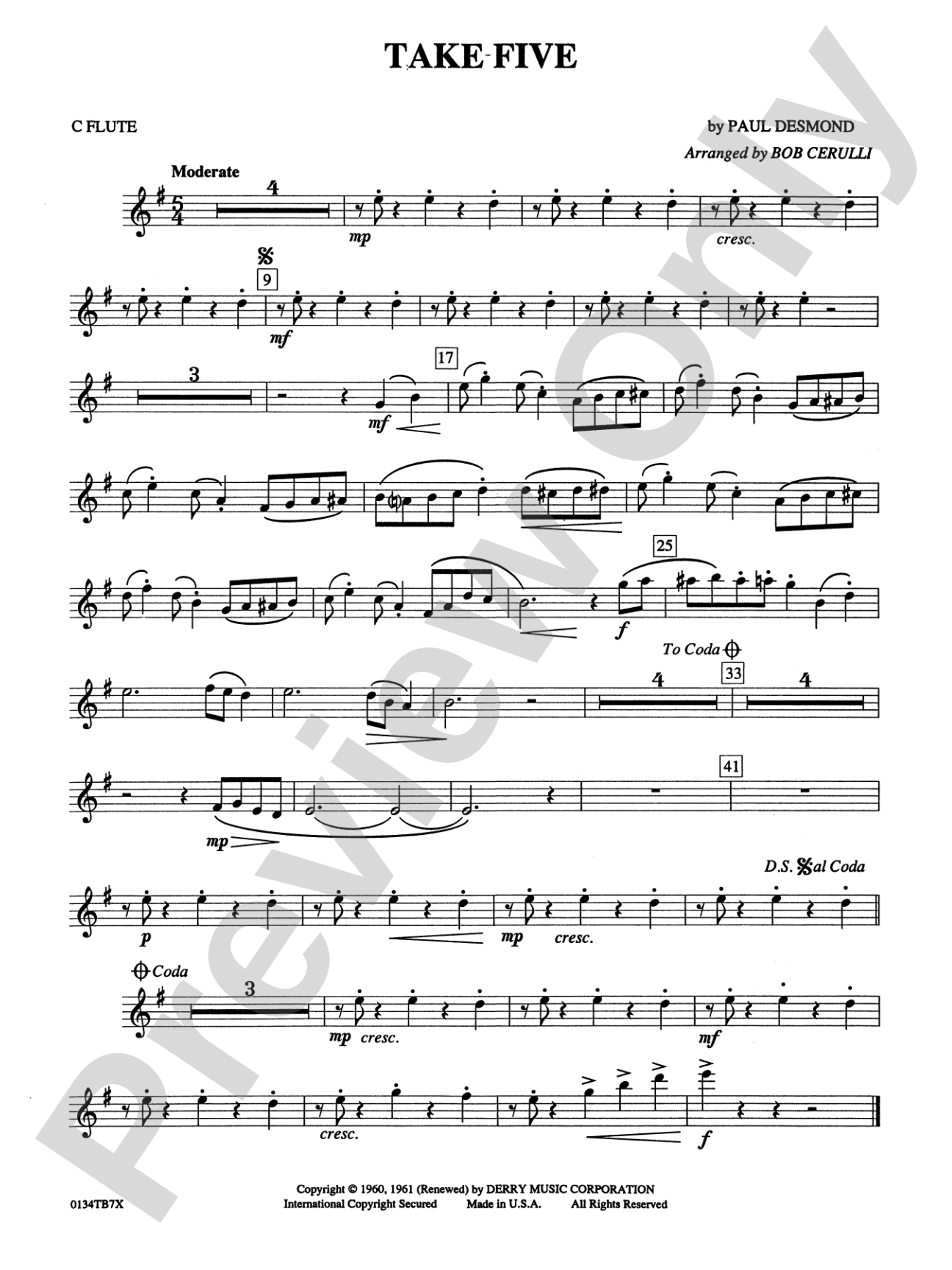 Take Five: Flute