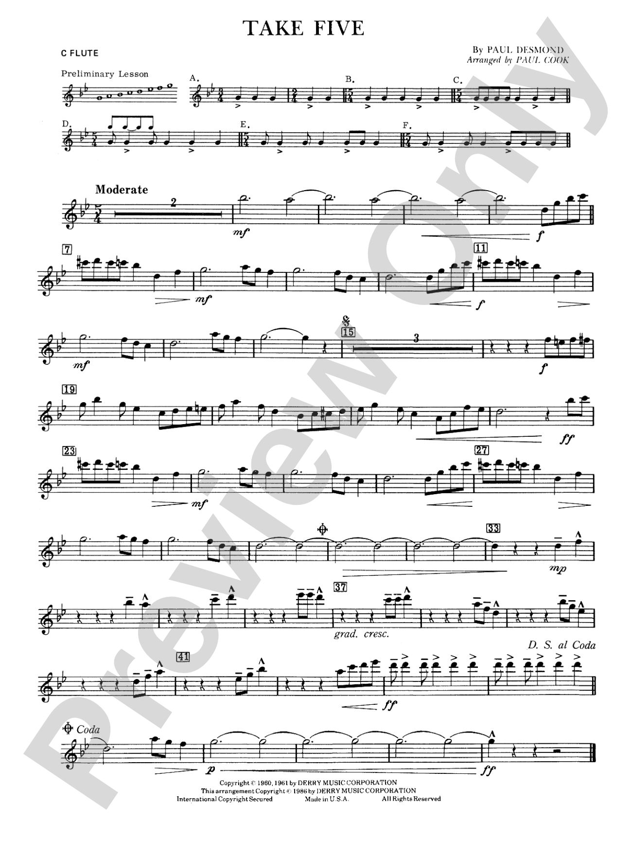 Take Five: Flute