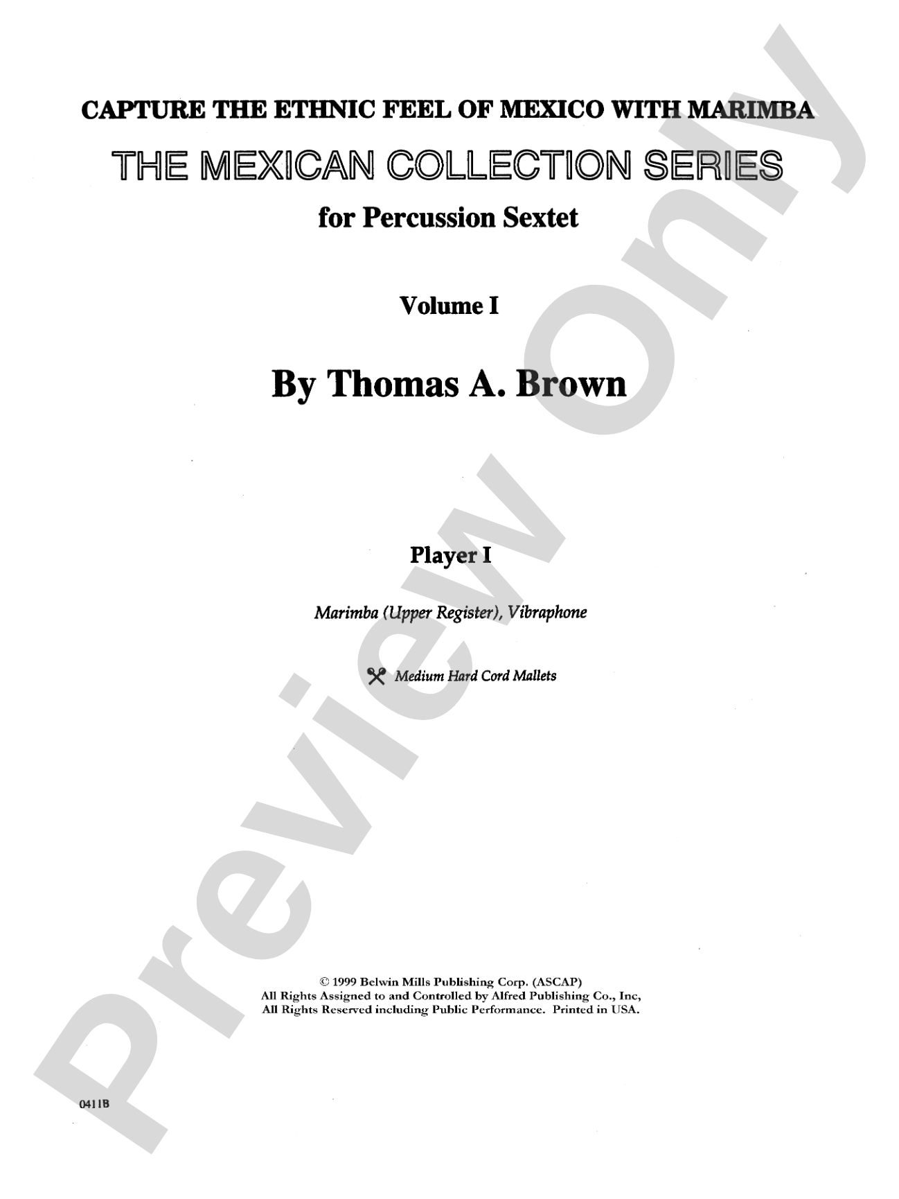The Mexican Collection: 1st Percussion