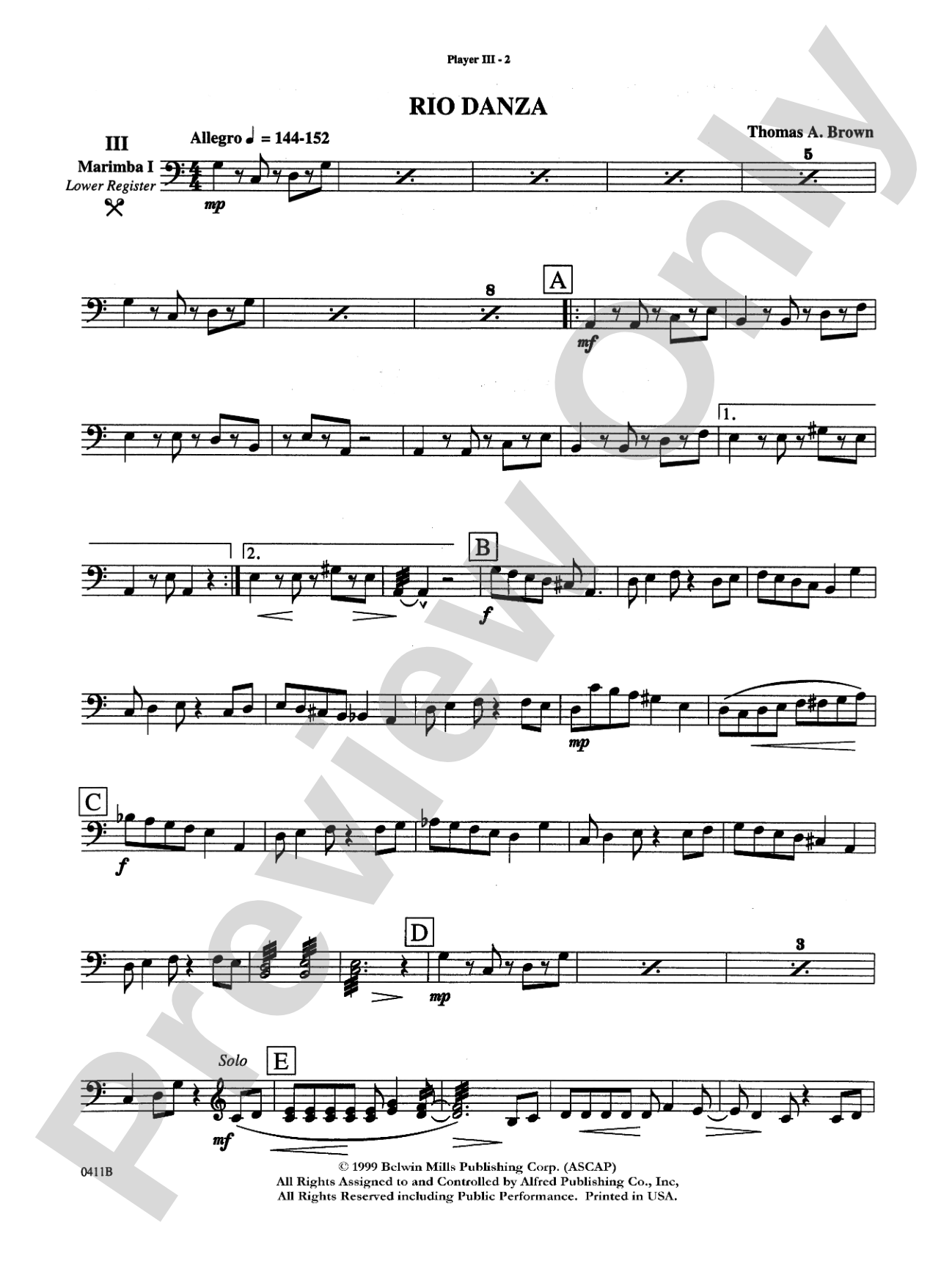 The Mexican Collection: 3rd Percussion