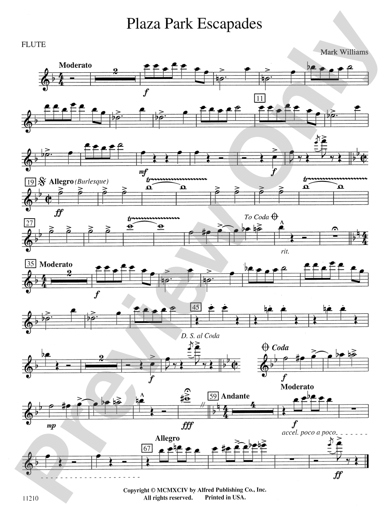 Plaza Park Escapades: Flute