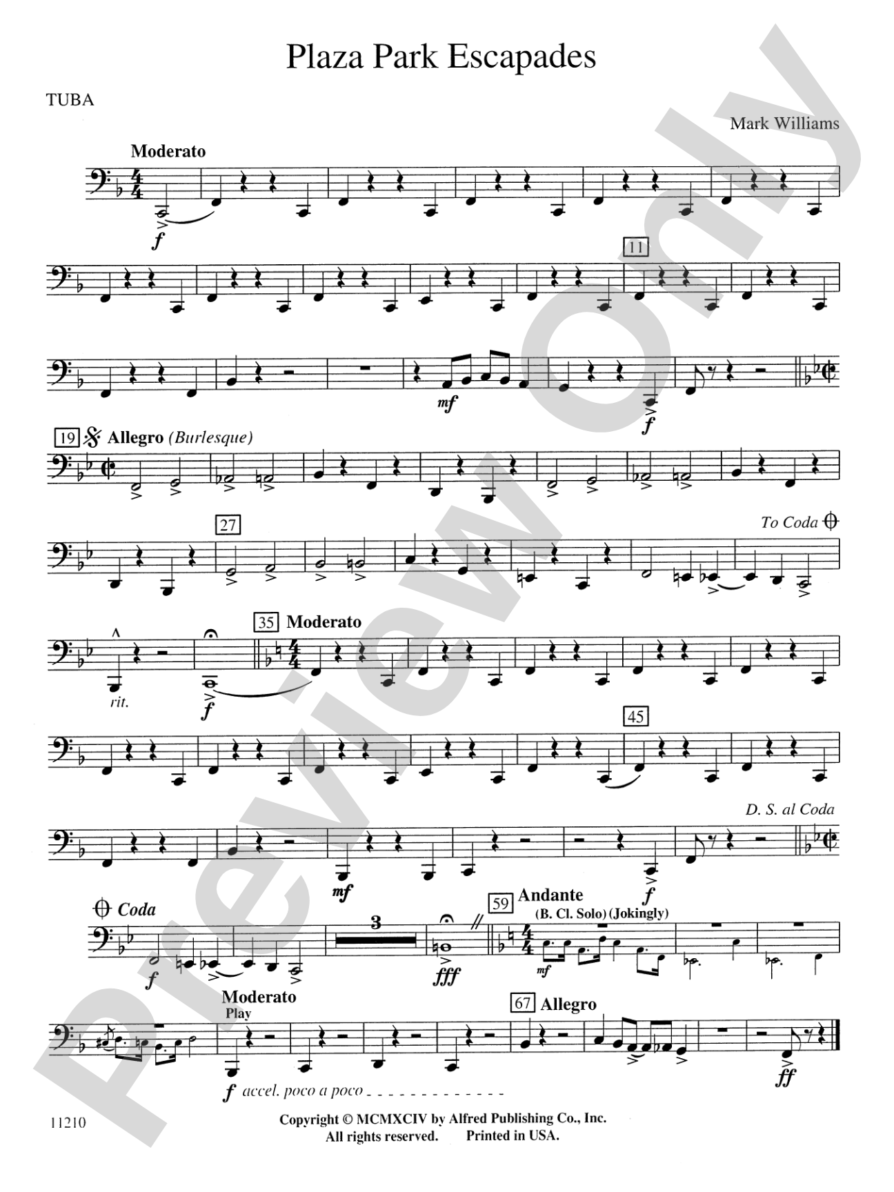 Plaza Park Escapades: Tuba