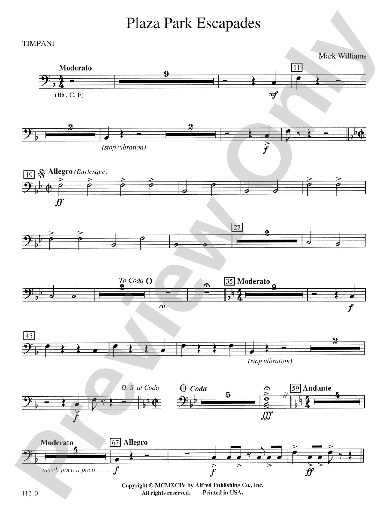 Plaza Park Escapades: Timpani