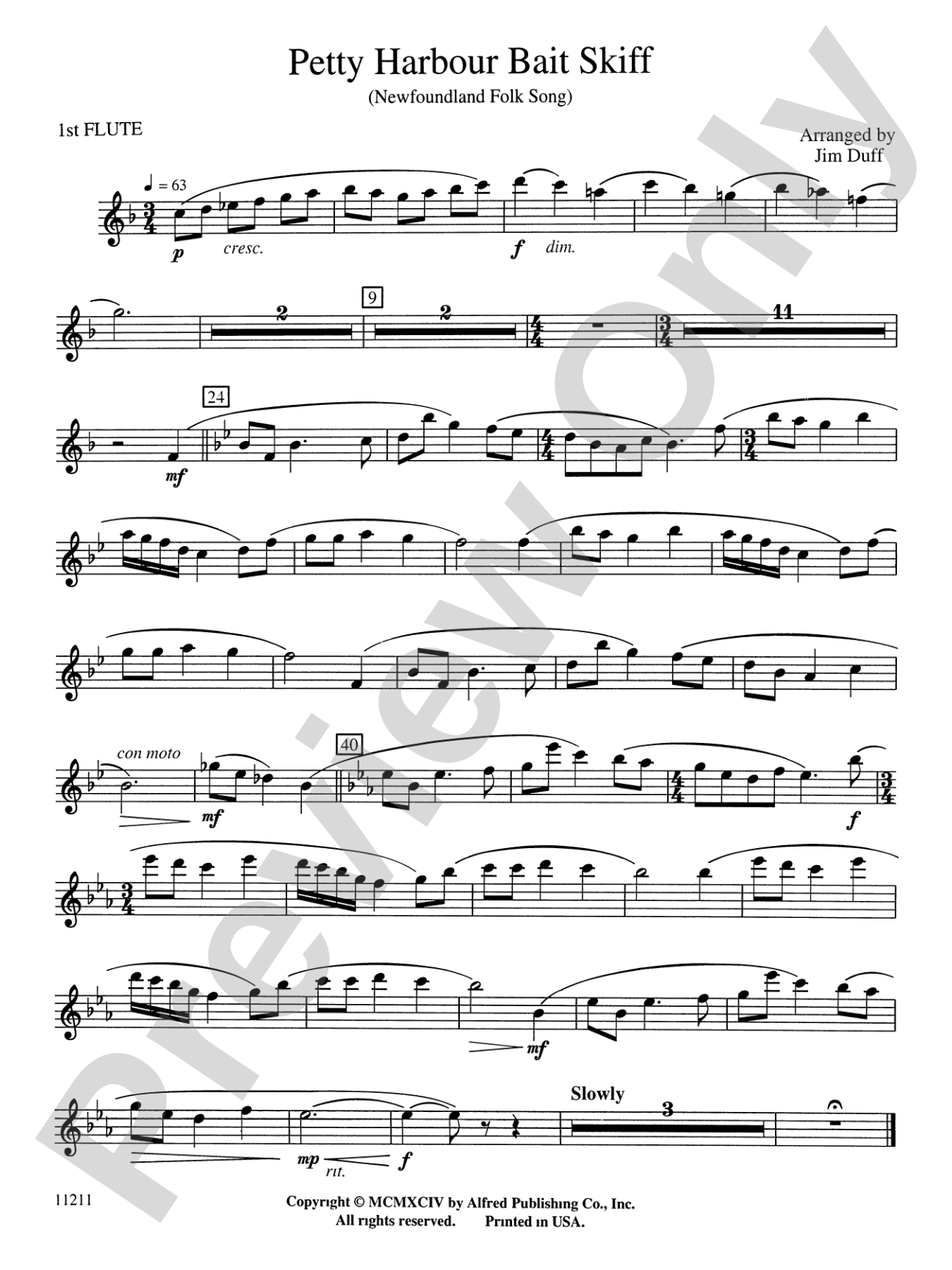 Petty Harbour Bait Skiff: Flute