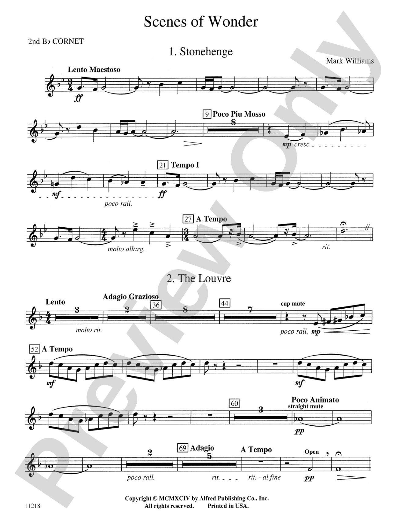 Scenes of Wonder: 2nd B-flat Cornet