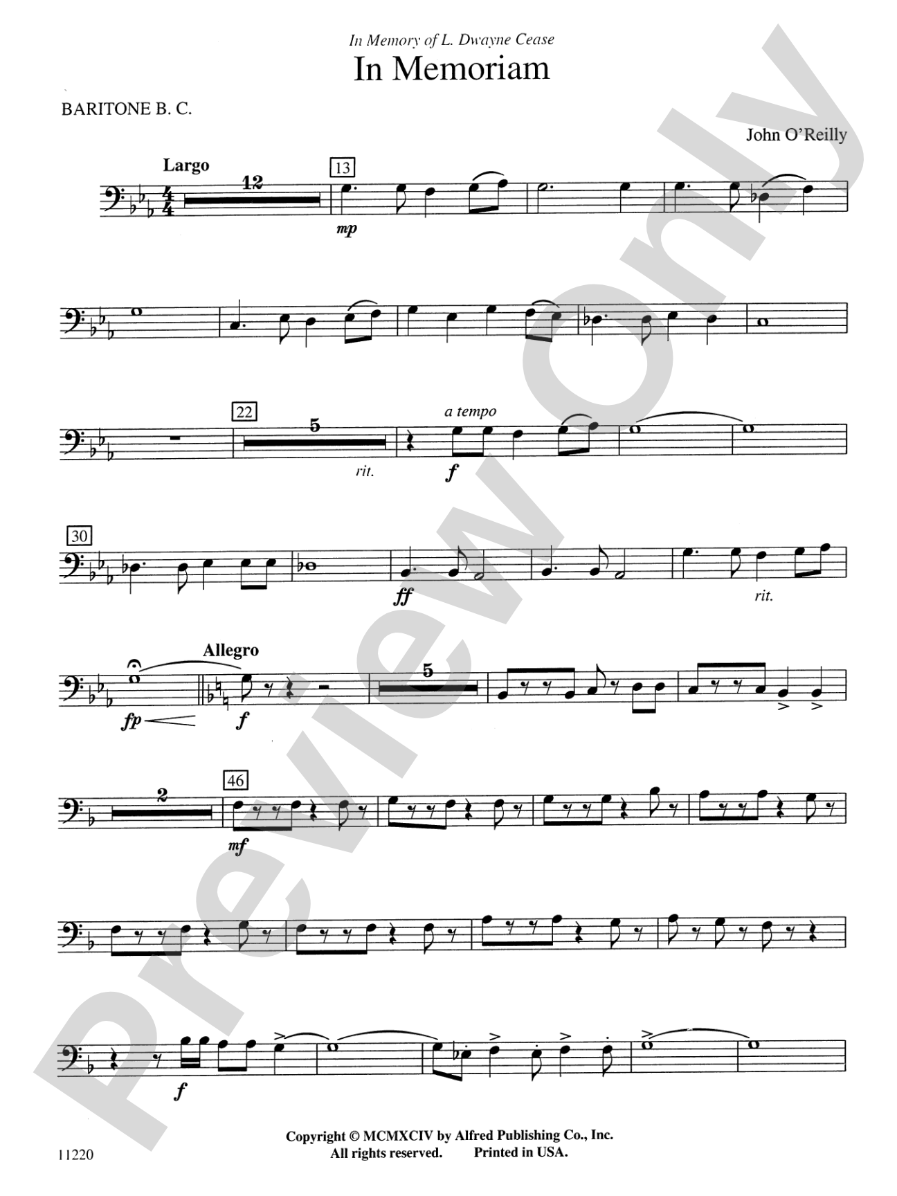 In Memoriam: Baritone B.C.