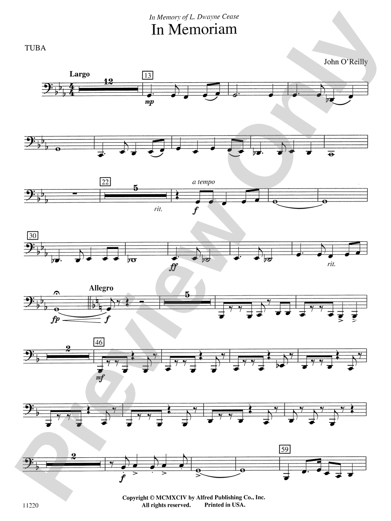 In Memoriam: Tuba