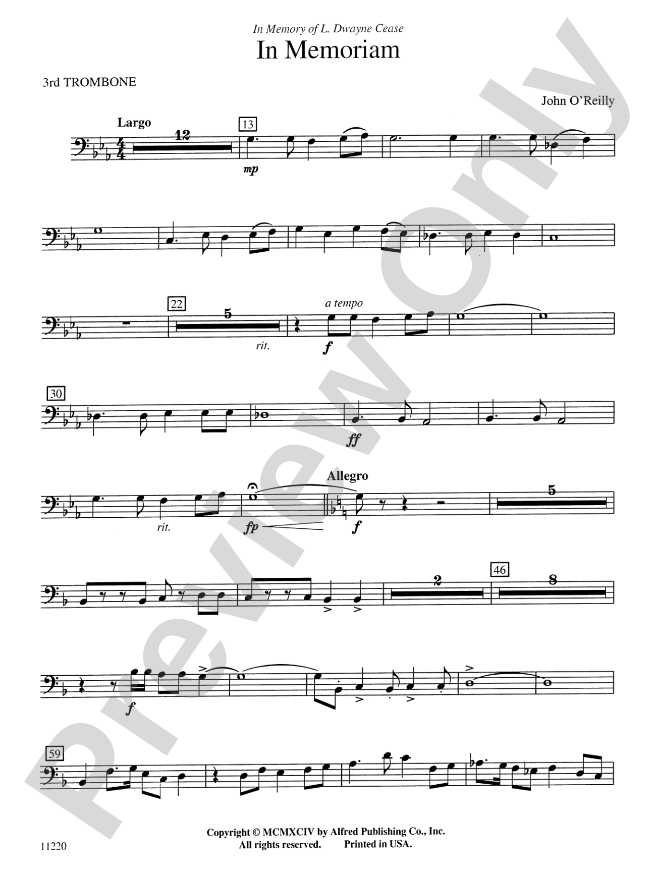 In Memoriam: 3rd Trombone