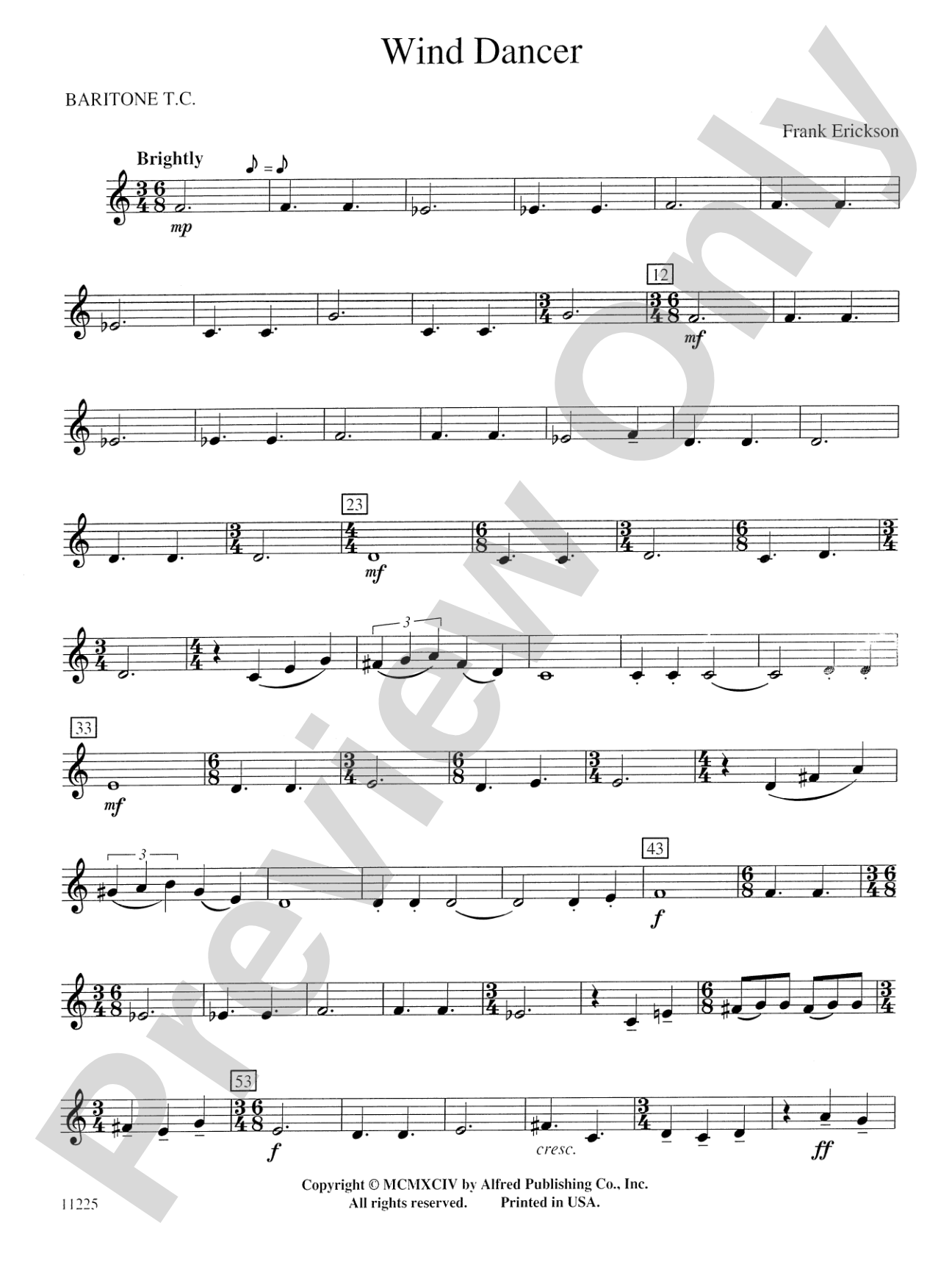 Wind Dancer: Baritone T.C.