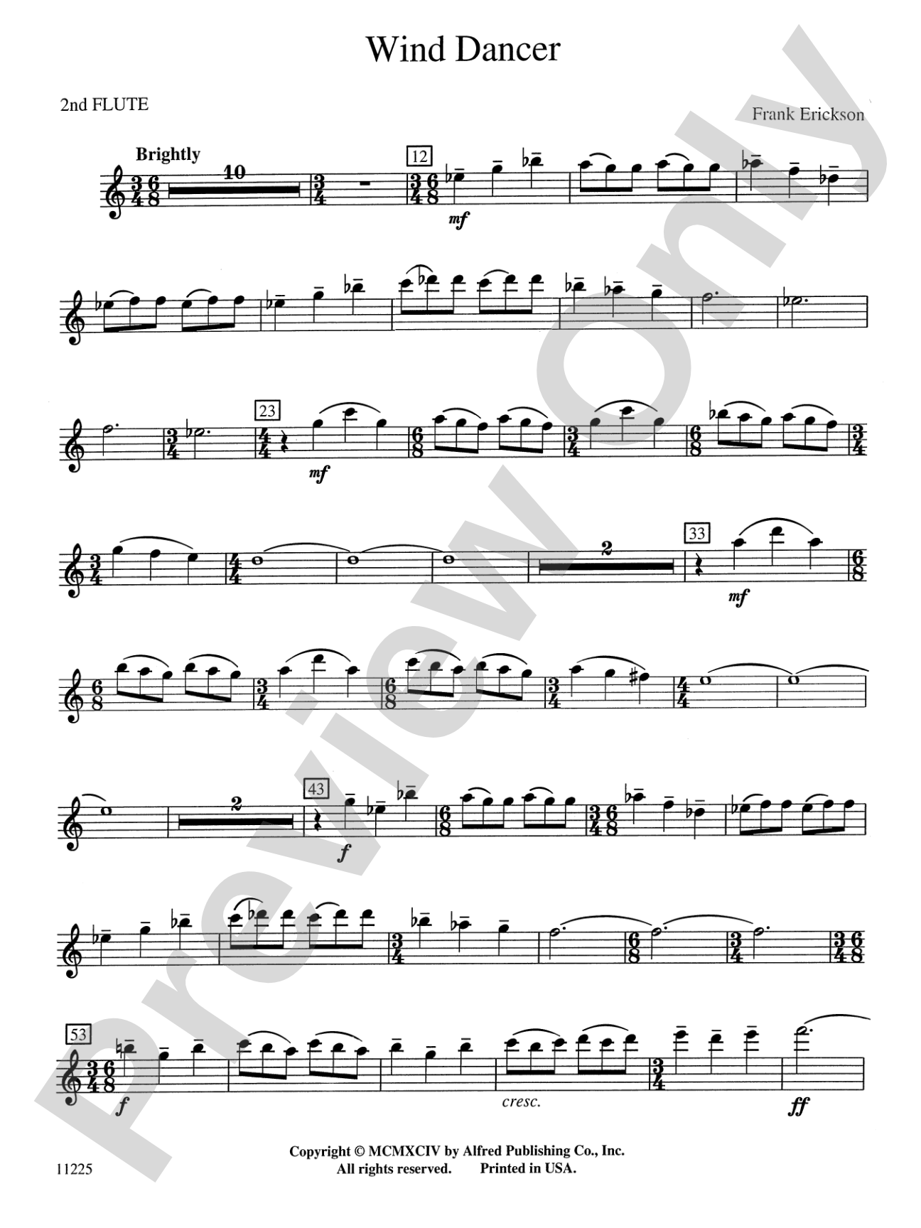 Wind Dancer: 2nd Flute
