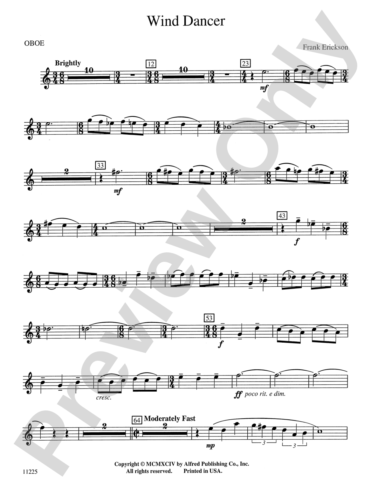Wind Dancer: Oboe