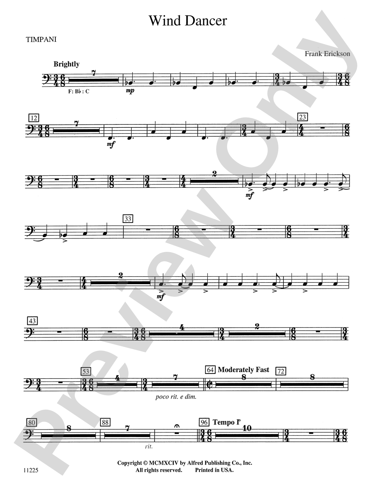 Wind Dancer: Timpani