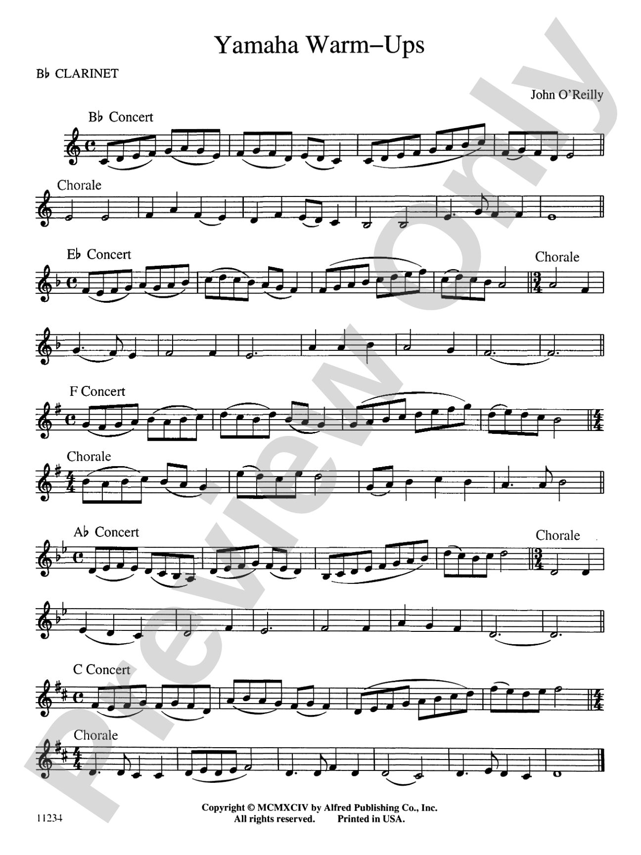 Yamaha Warm-Ups: 1st B-flat Clarinet