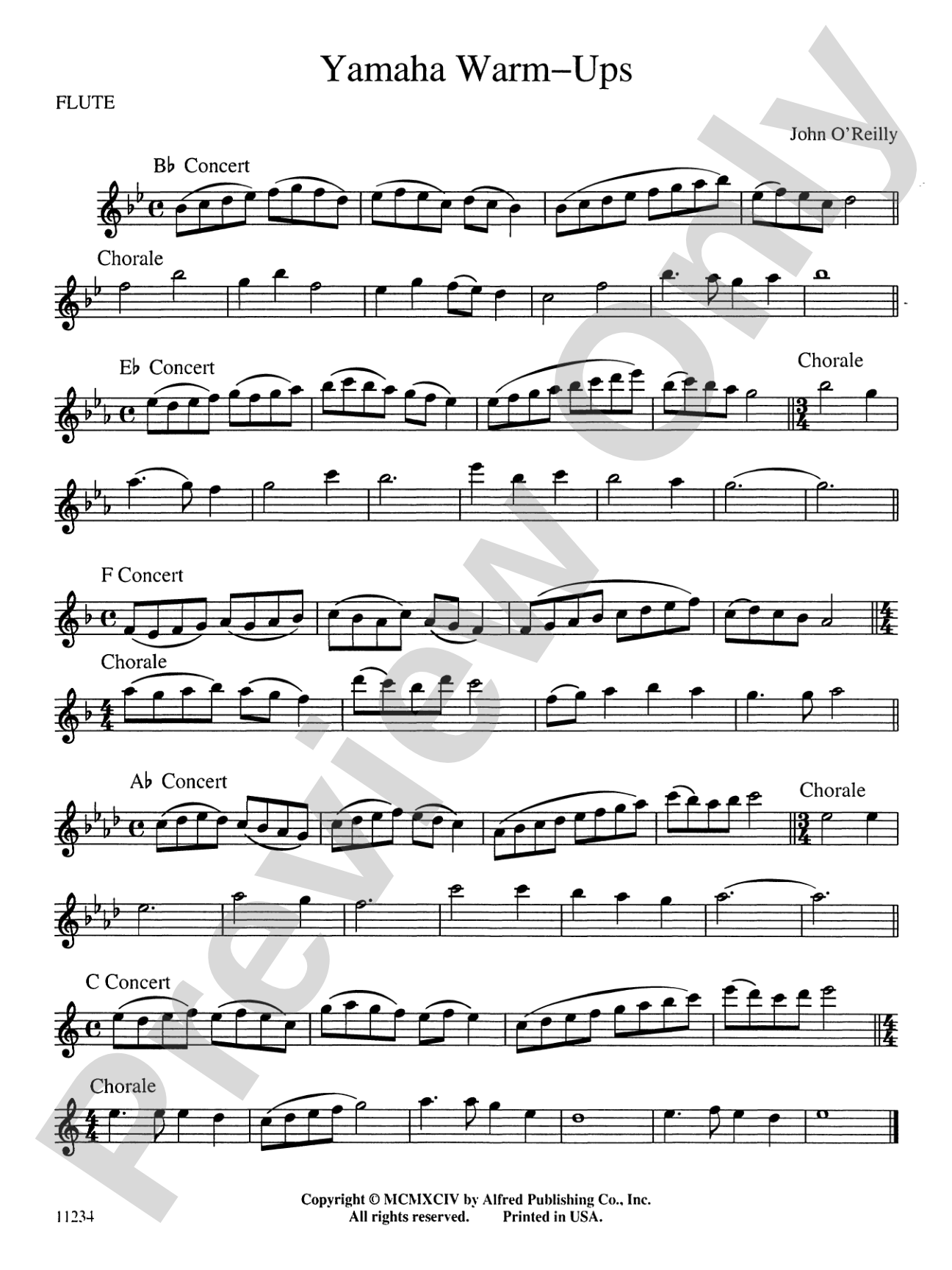 Yamaha Warm-Ups: Flute