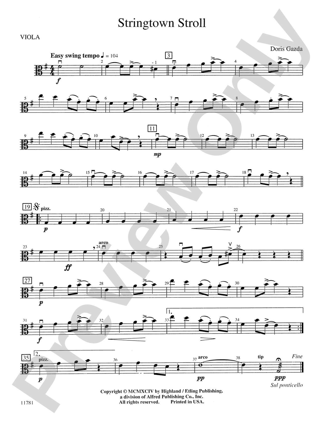 Stringtown Stroll: Viola
