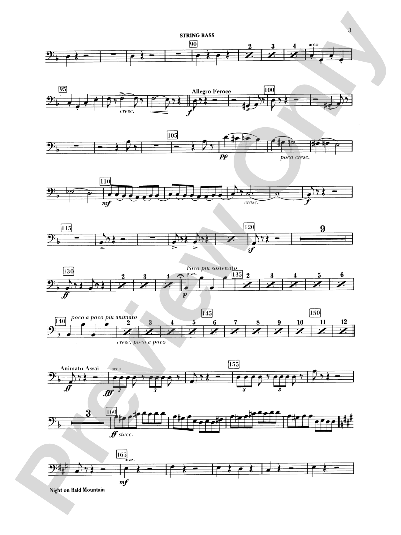 Night on Bald Mountain: Contra Bassoon