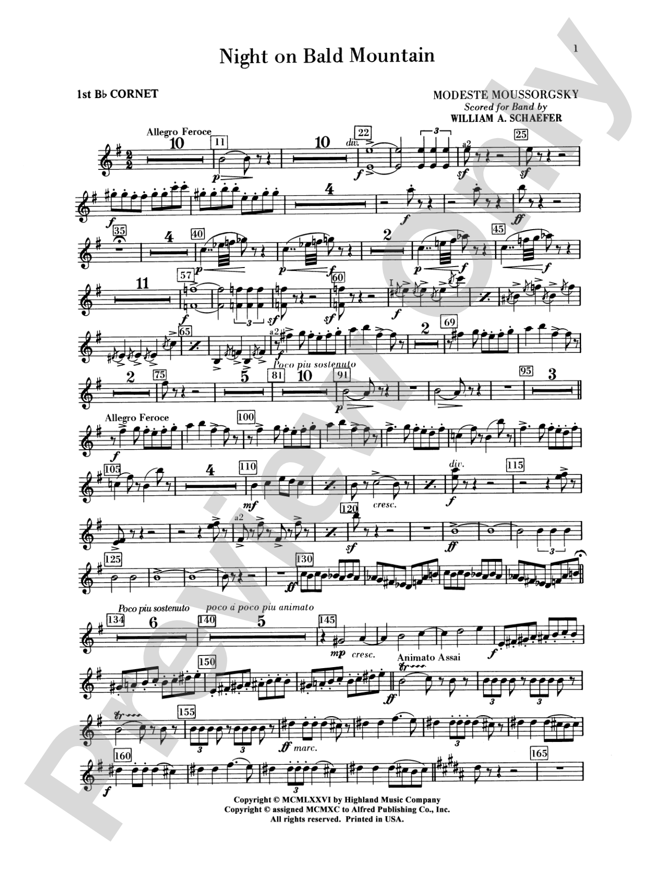 Night on Bald Mountain: 1st B-flat Cornet