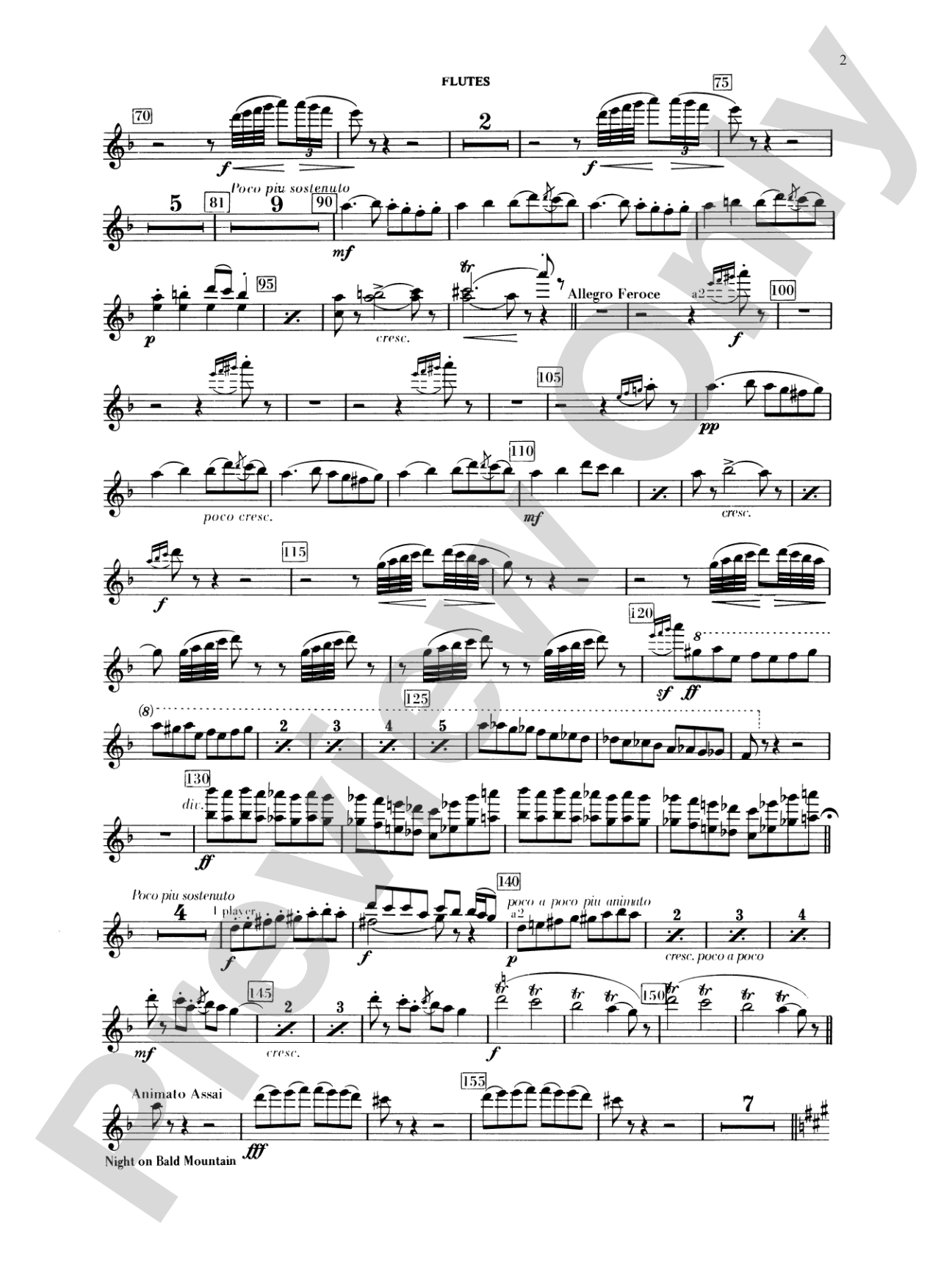 Night on Bald Mountain: Flute