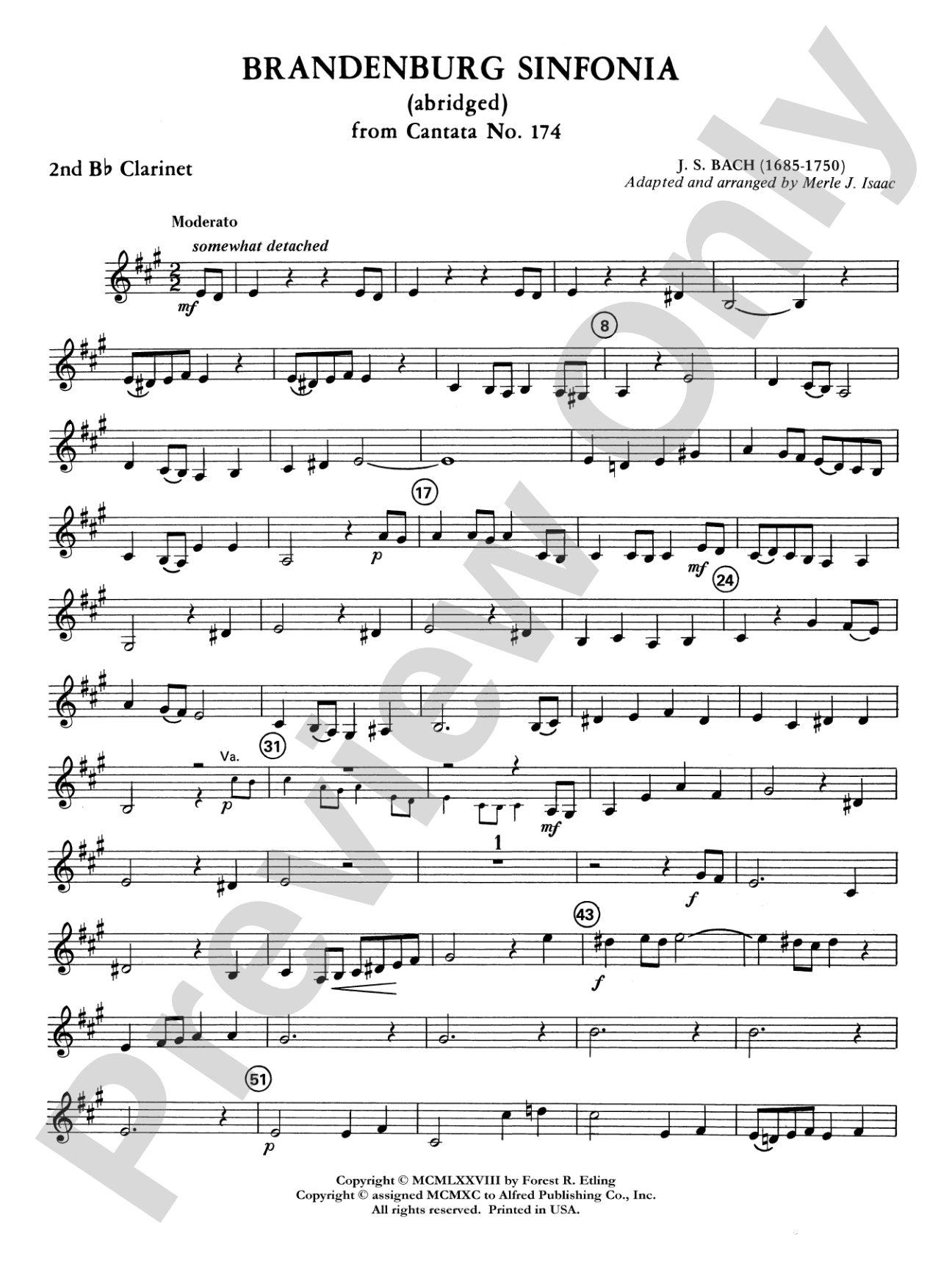 Brandenburg Sinfonia: 2nd B-flat Clarinet