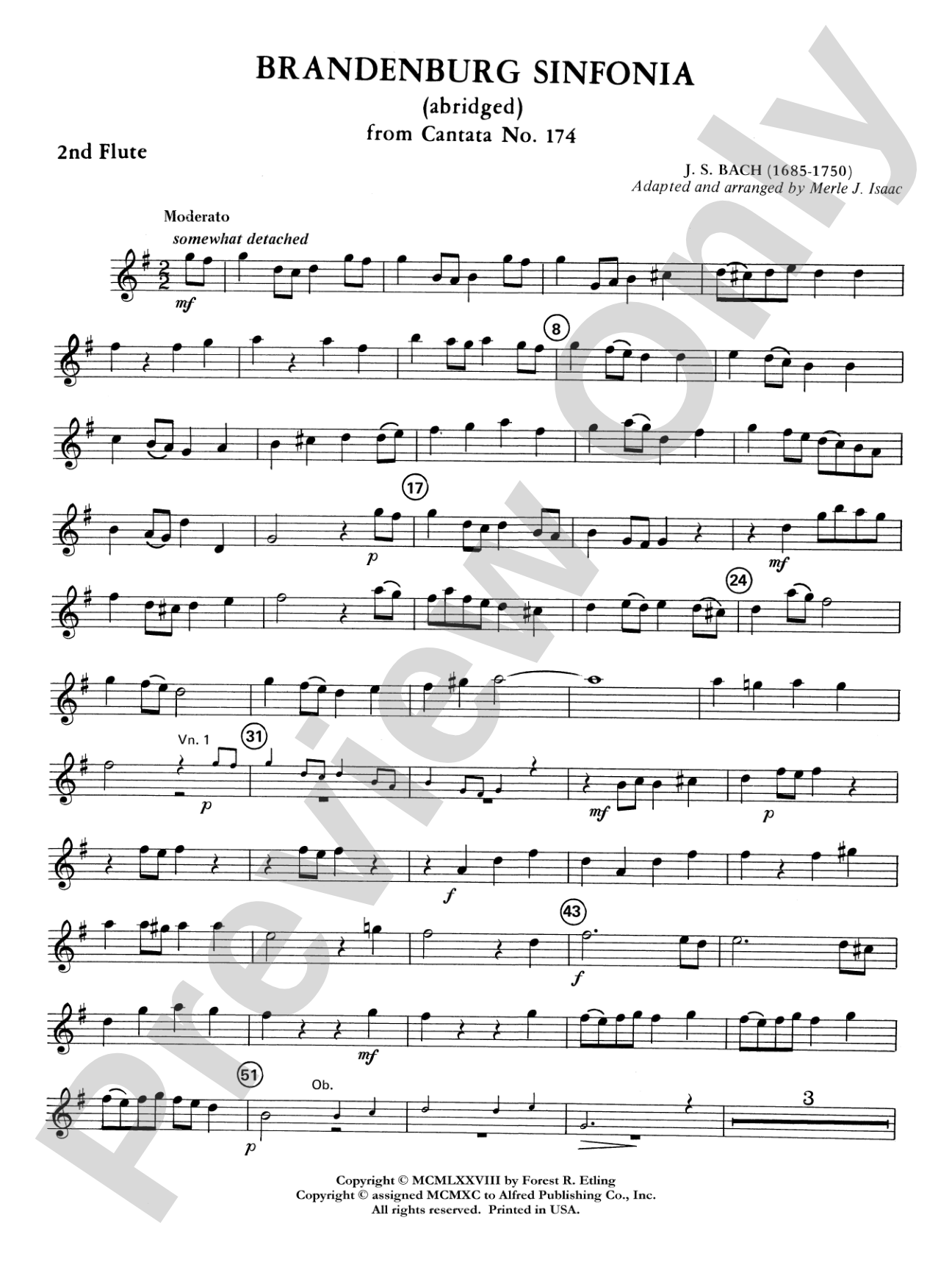 Brandenburg Sinfonia: 2nd Flute